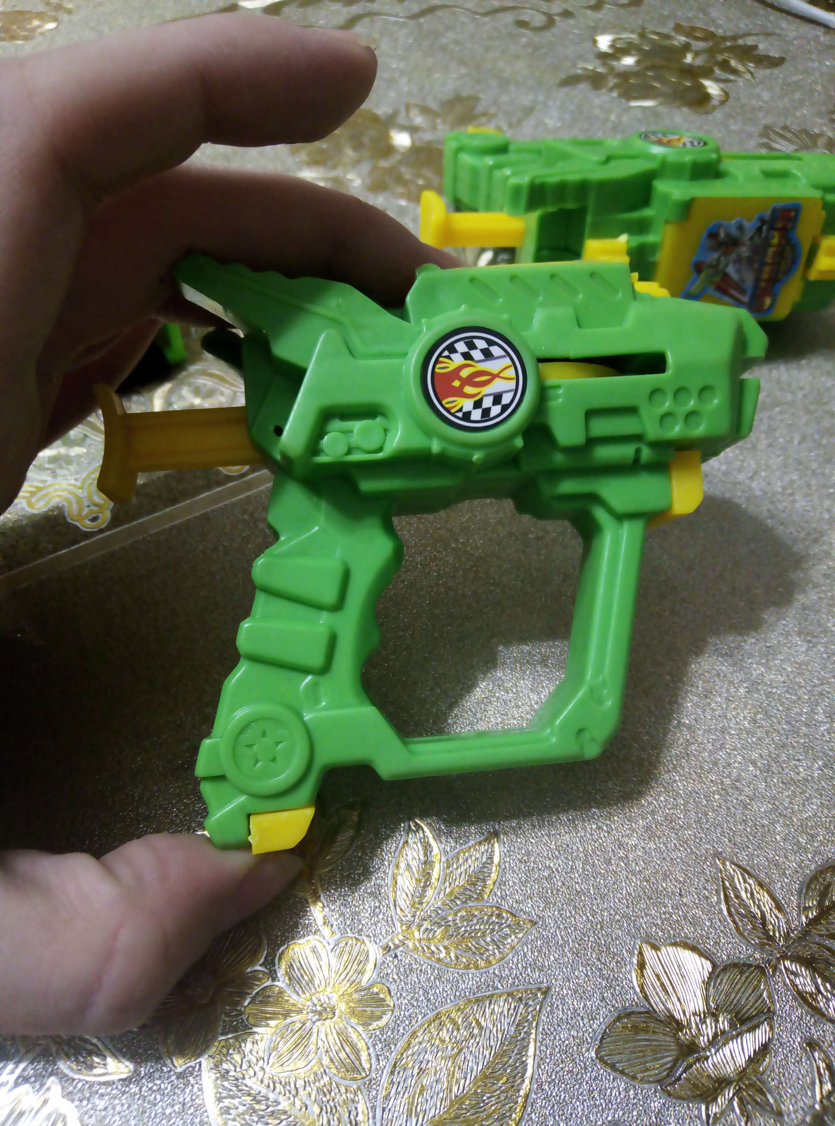 Фотография покупателя товара Пистолет «Дискомет», стреляет дисками, цвета МИКС - Фото 1