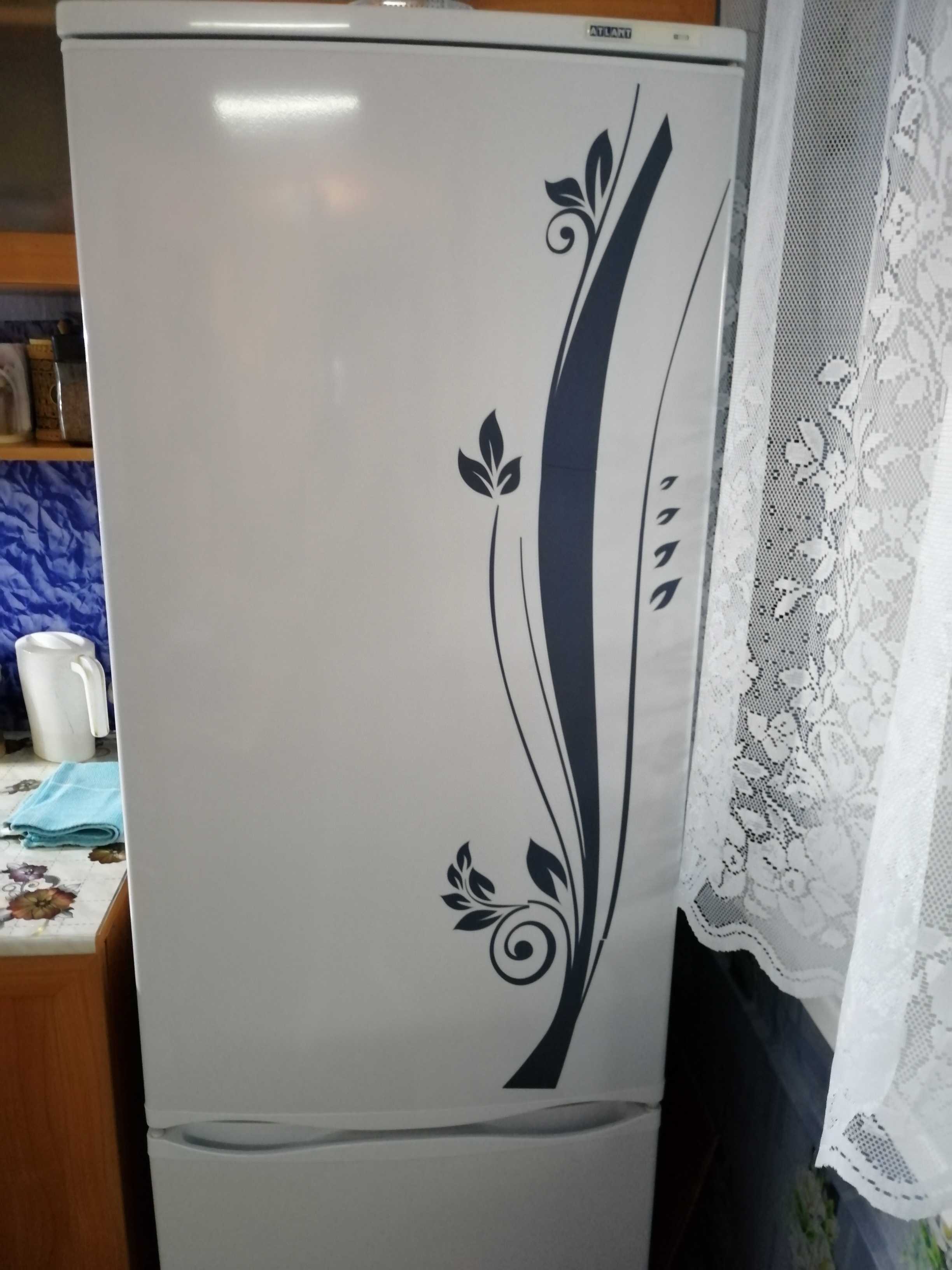 Фотография покупателя товара Декоративная цветная наклейка на холодильник из винила «Растение» - Фото 2