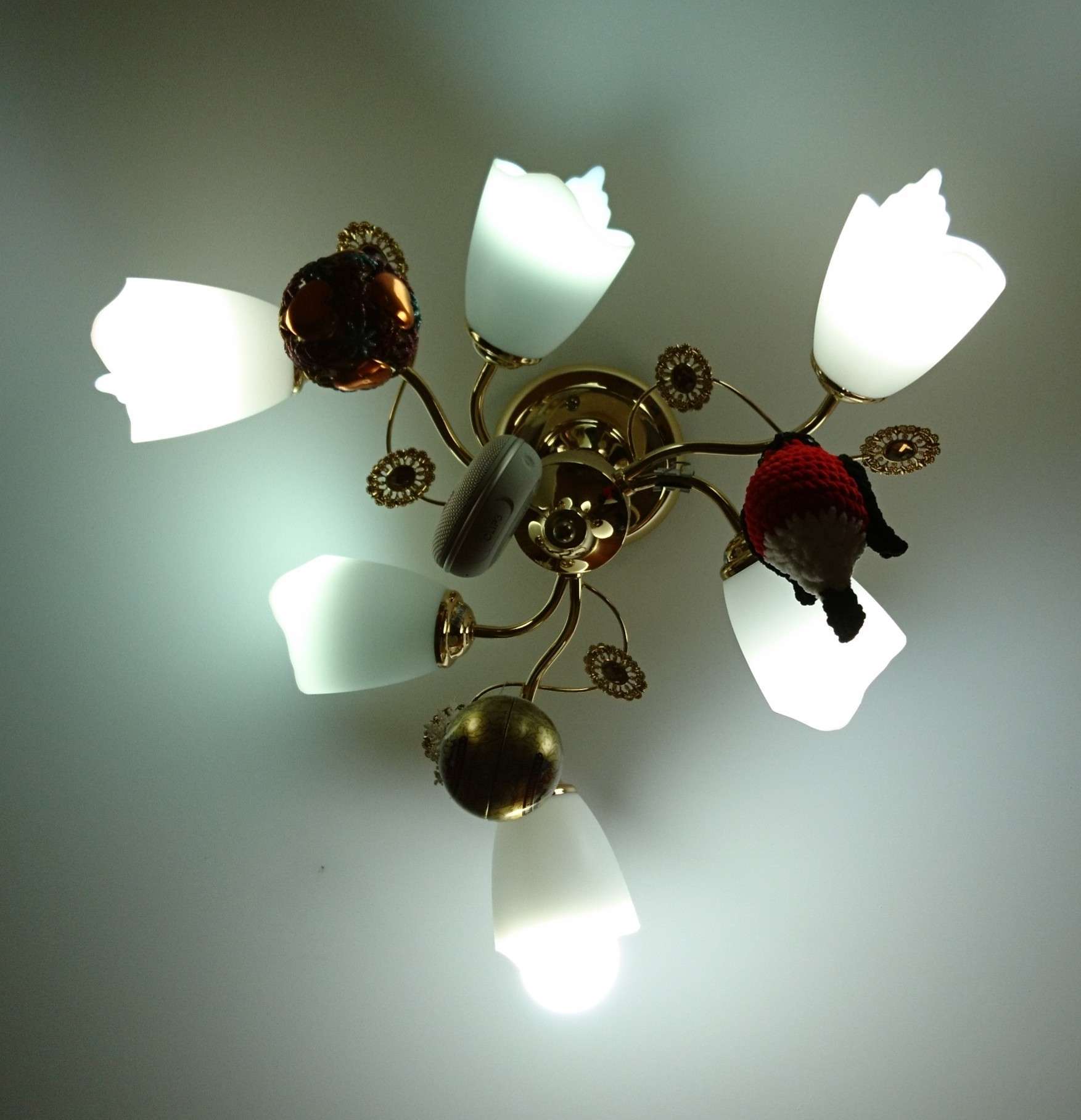 Фотография покупателя товара Плафон синий Е27 - Фото 4