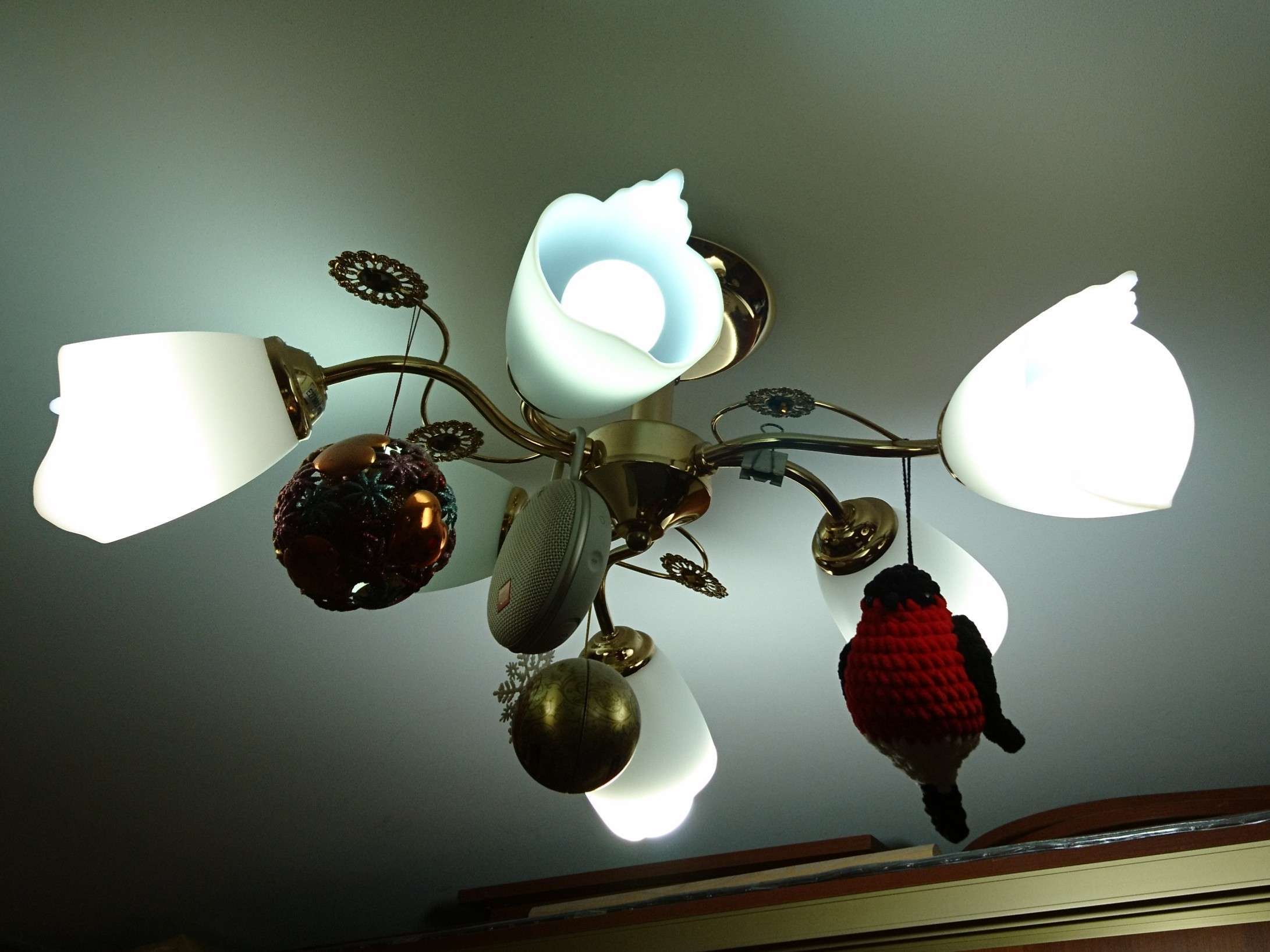 Фотография покупателя товара Плафон синий Е27 - Фото 8