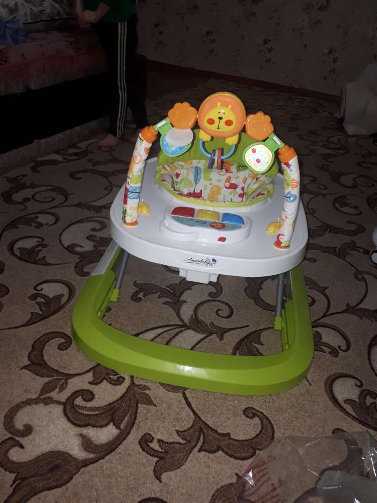 Фотография покупателя товара Ходунки детские с электронной игровой панелью Amarobaby Walking Baby, цвет бежевый - Фото 1