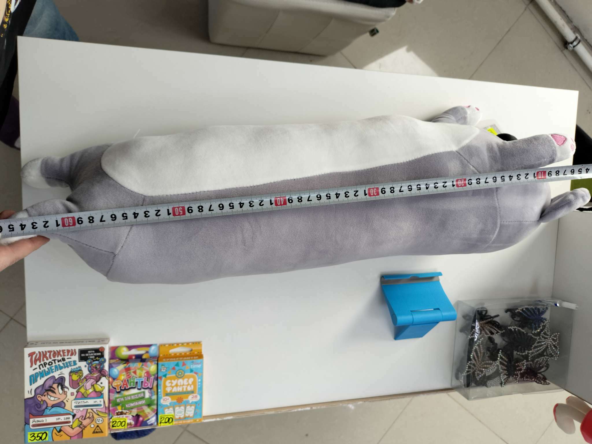 Фотография покупателя товара Мягкая игрушка-подушка «Коала», 70 см, цвет серый - Фото 1