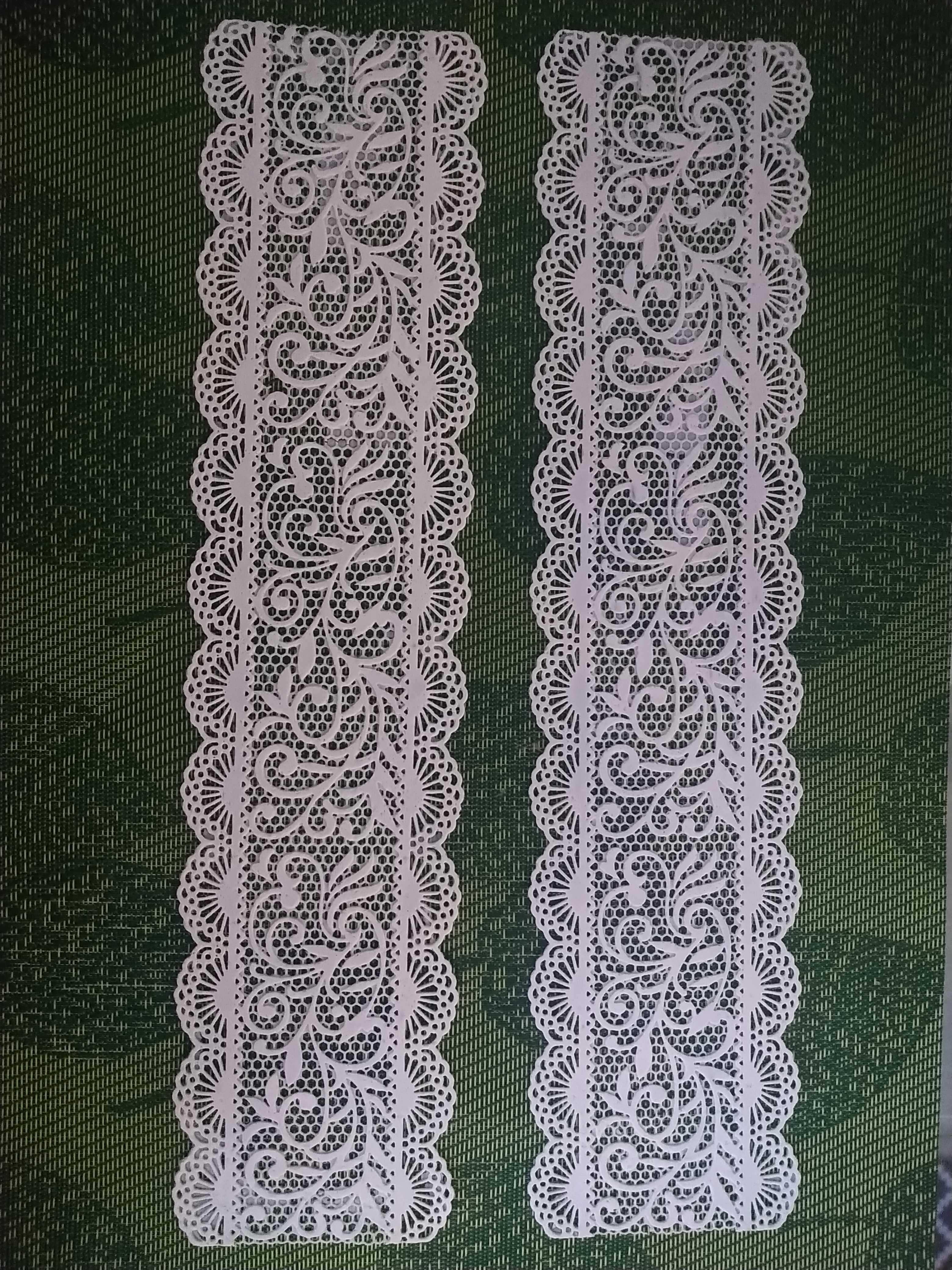 Фотография покупателя товара Коврик для айсинга Доляна «Ажур», силикон, 39×10 см, цвет МИКС