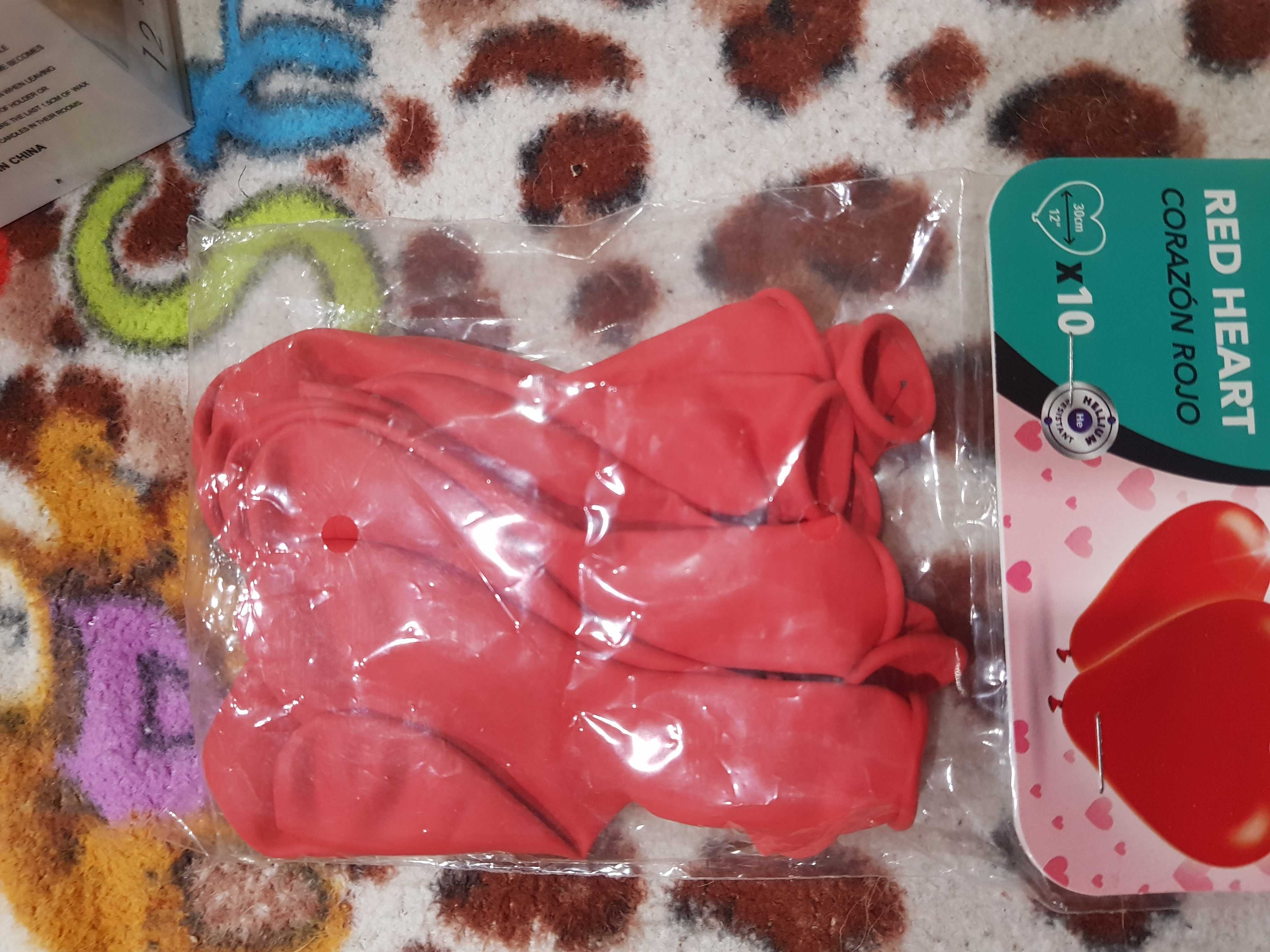 Фотография покупателя товара Шар латексный 12", сердце, пастель, набор 10 шт., цвет красный - Фото 1