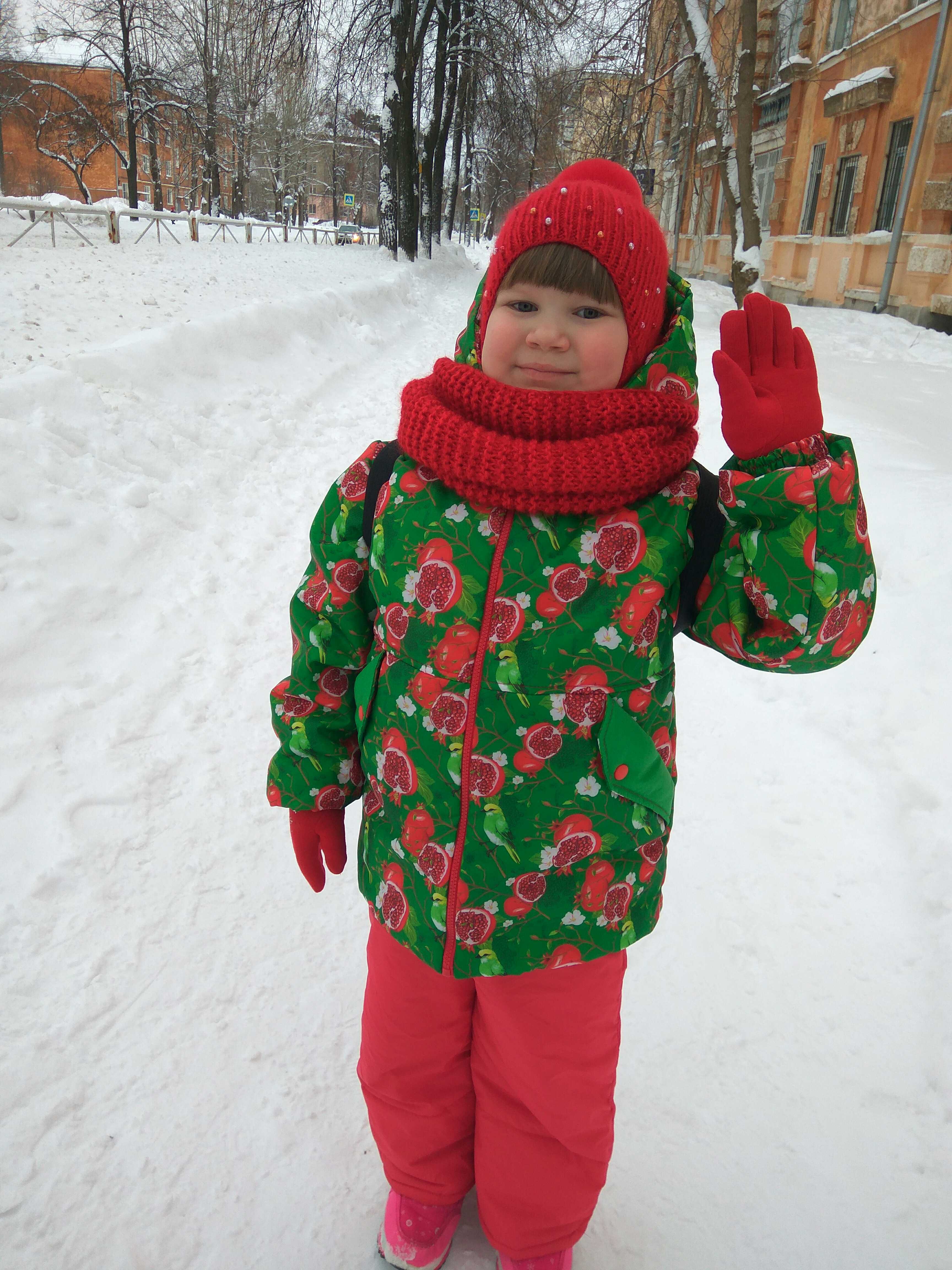 Фотография покупателя товара Комплект для девочки: куртка, п/комбинезон KAFTAN "Гранаты", зелёный, р.36, рост 134-140 см - Фото 1