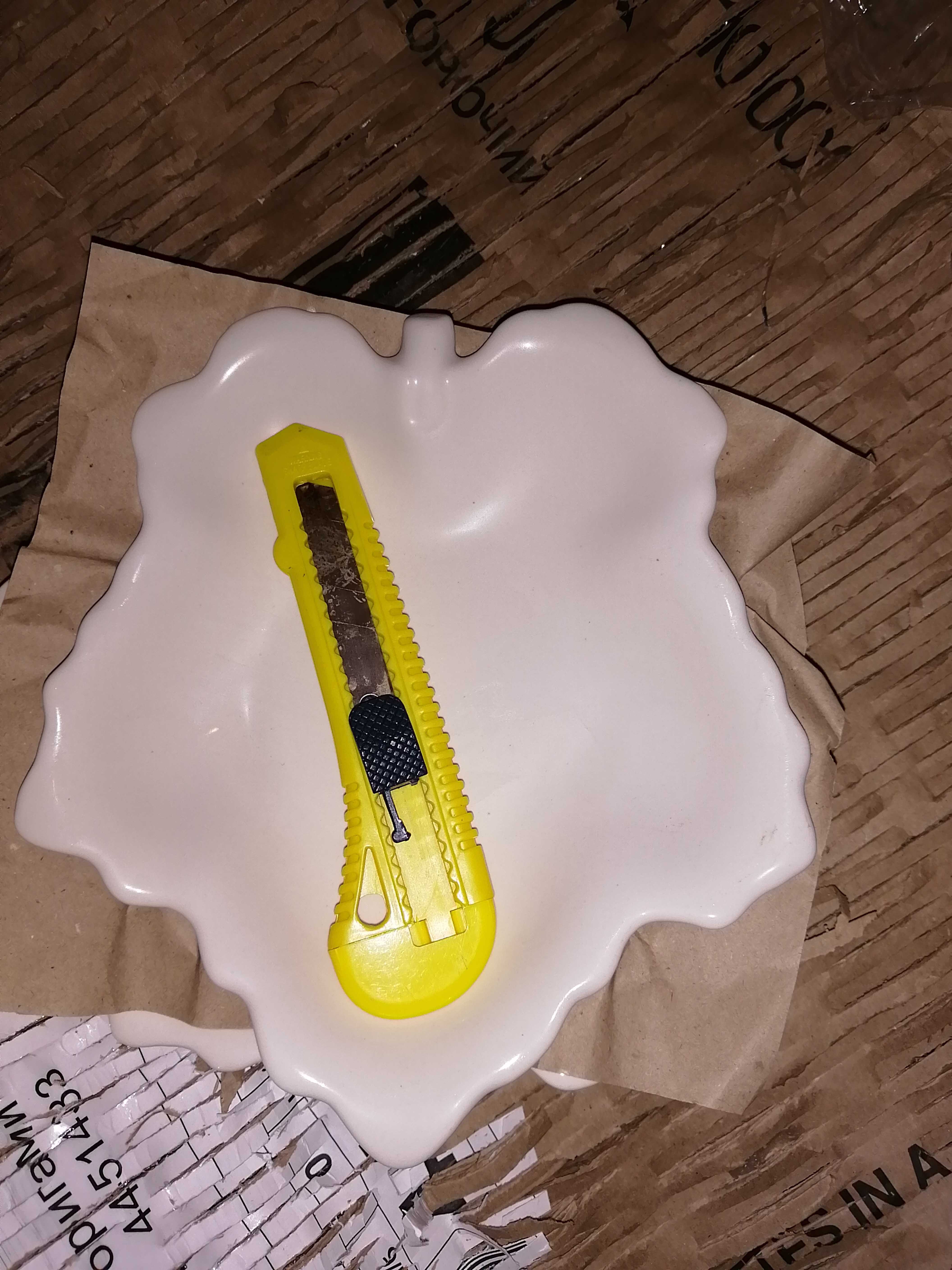 Фотография покупателя товара Блюдо "Кленовый лист", белое, керамика, 20х18х4 см