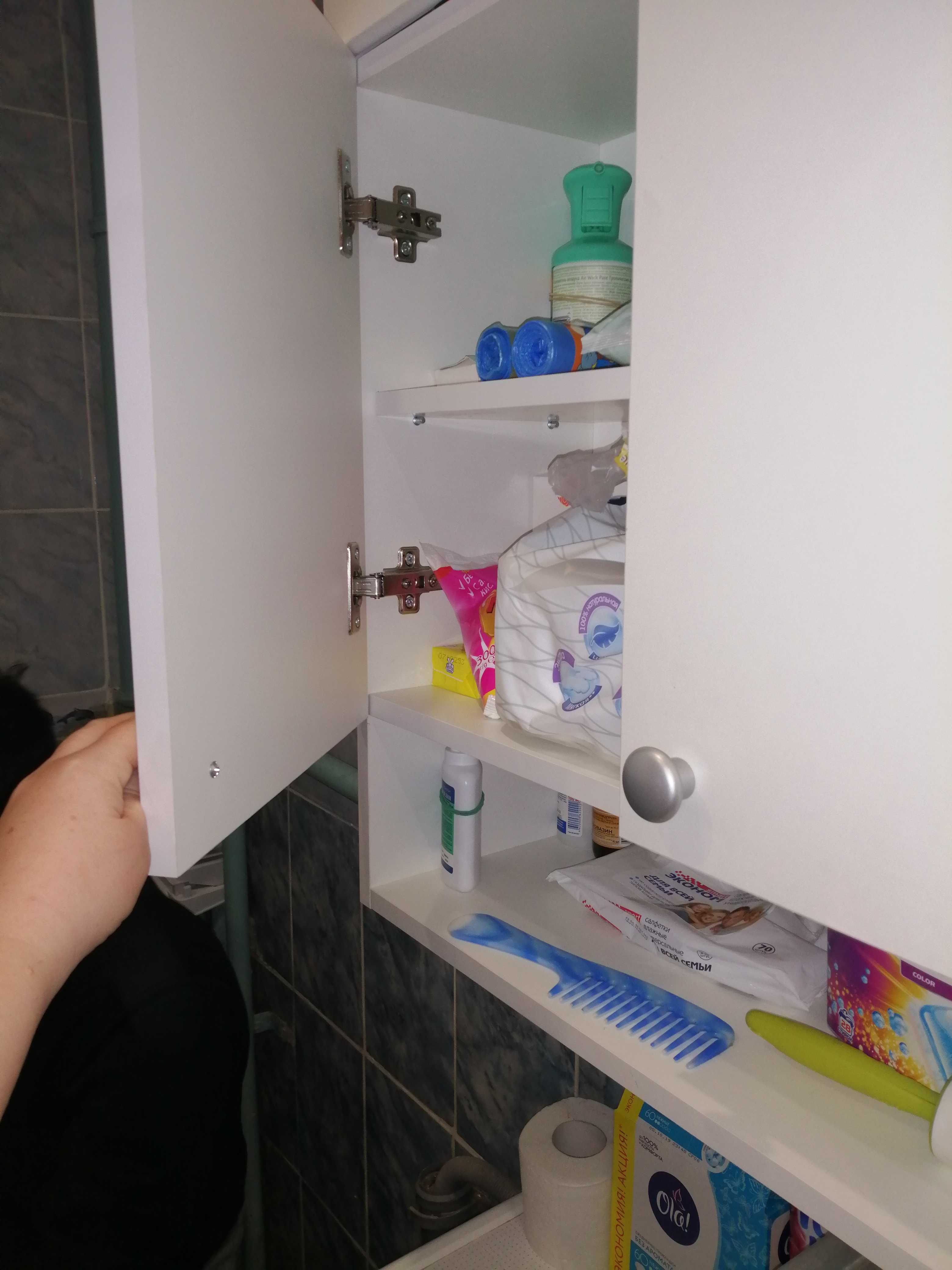 Фотография покупателя товара Шкаф подвесной для ванной комнаты,  60 х 24 х 120 см - Фото 34
