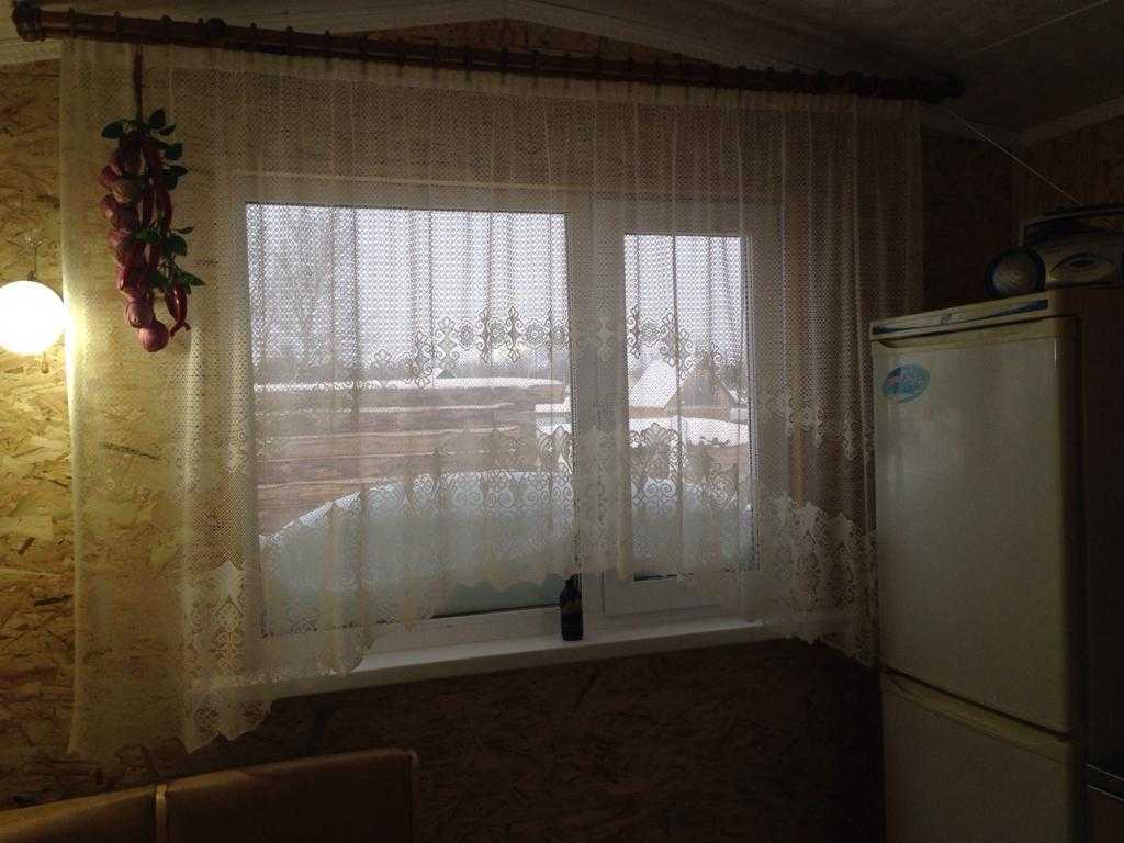 Фотография покупателя товара Тюль на кухню со шторной лентой, 285х165 см, цв. Ваниль, 100% полиэстер - Фото 3
