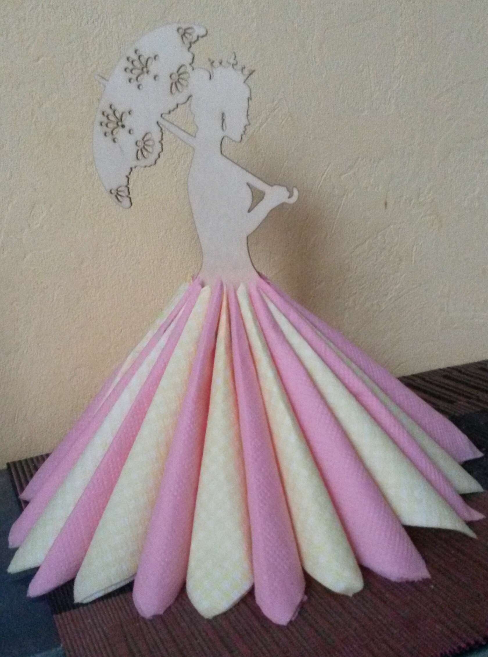 Фотография покупателя товара Салфетница «Дама с зонтиком», 26×15×0,3 см - Фото 2