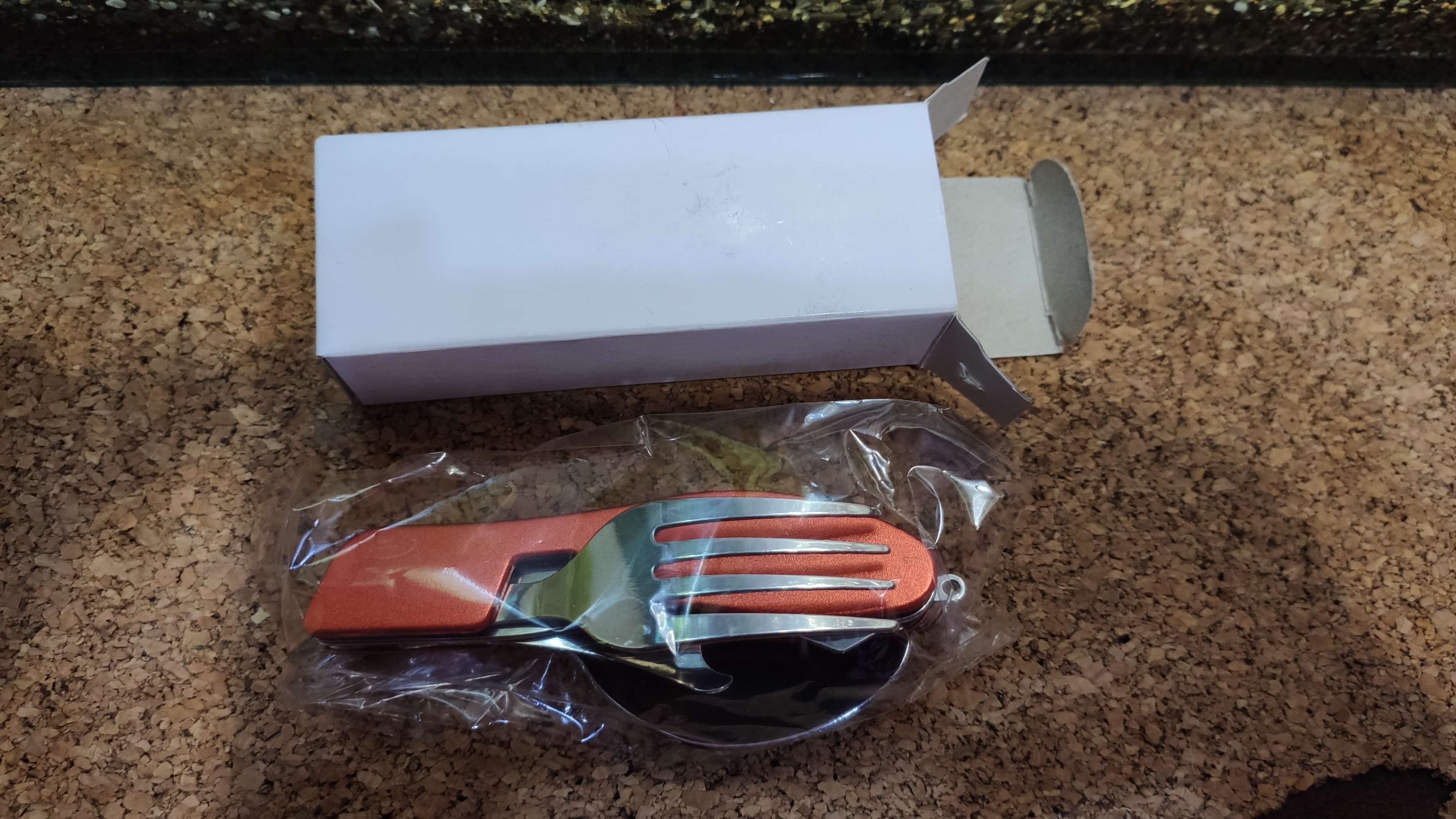 Фотография покупателя товара Набор туриста 3в1: вилка, ложка, нож с открывалкой