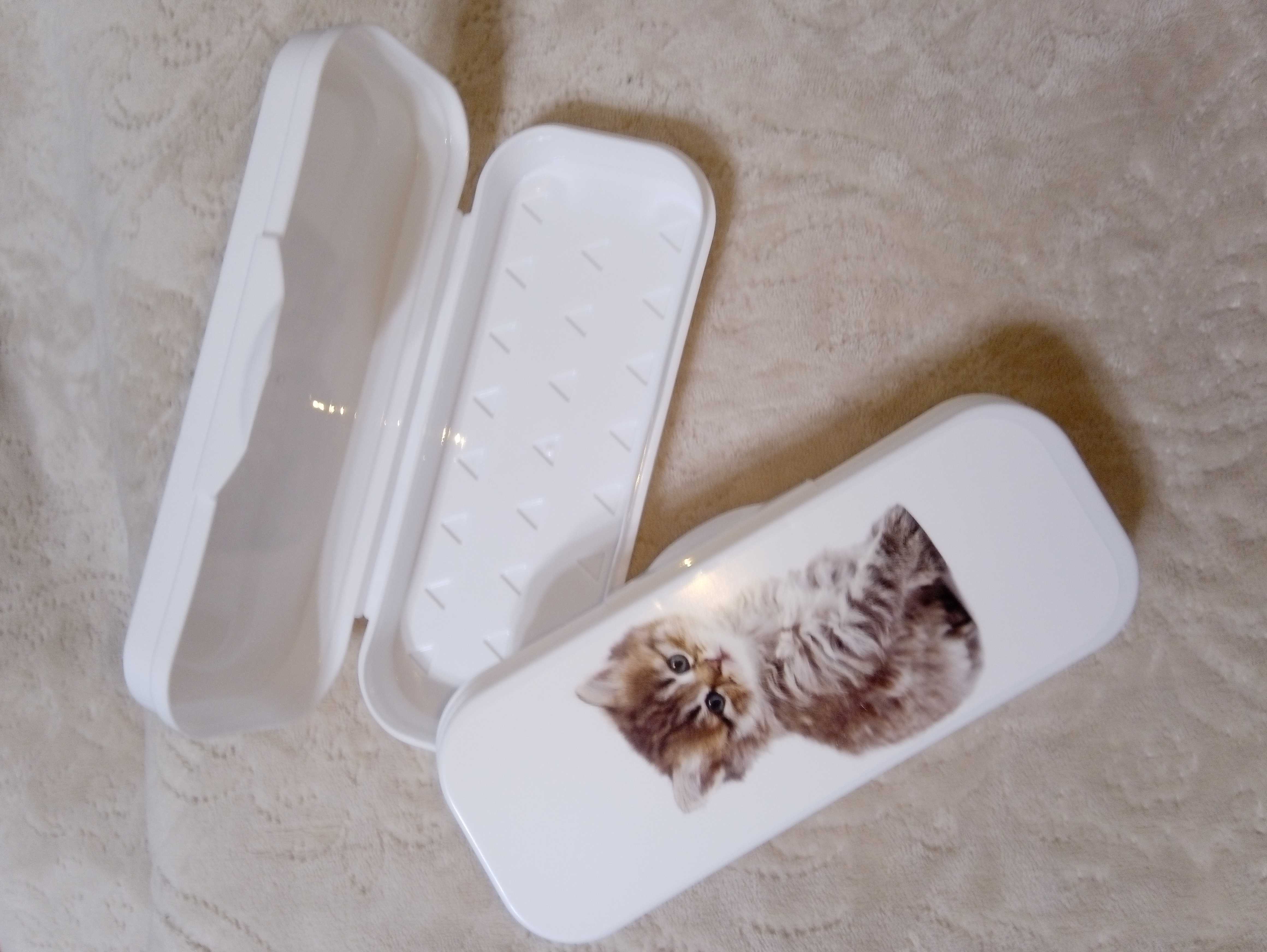 Фотография покупателя товара Пенал-футляр пластиковый, 90 х 217 х 43 мм, «Стамм», «Котёнок» - Фото 1