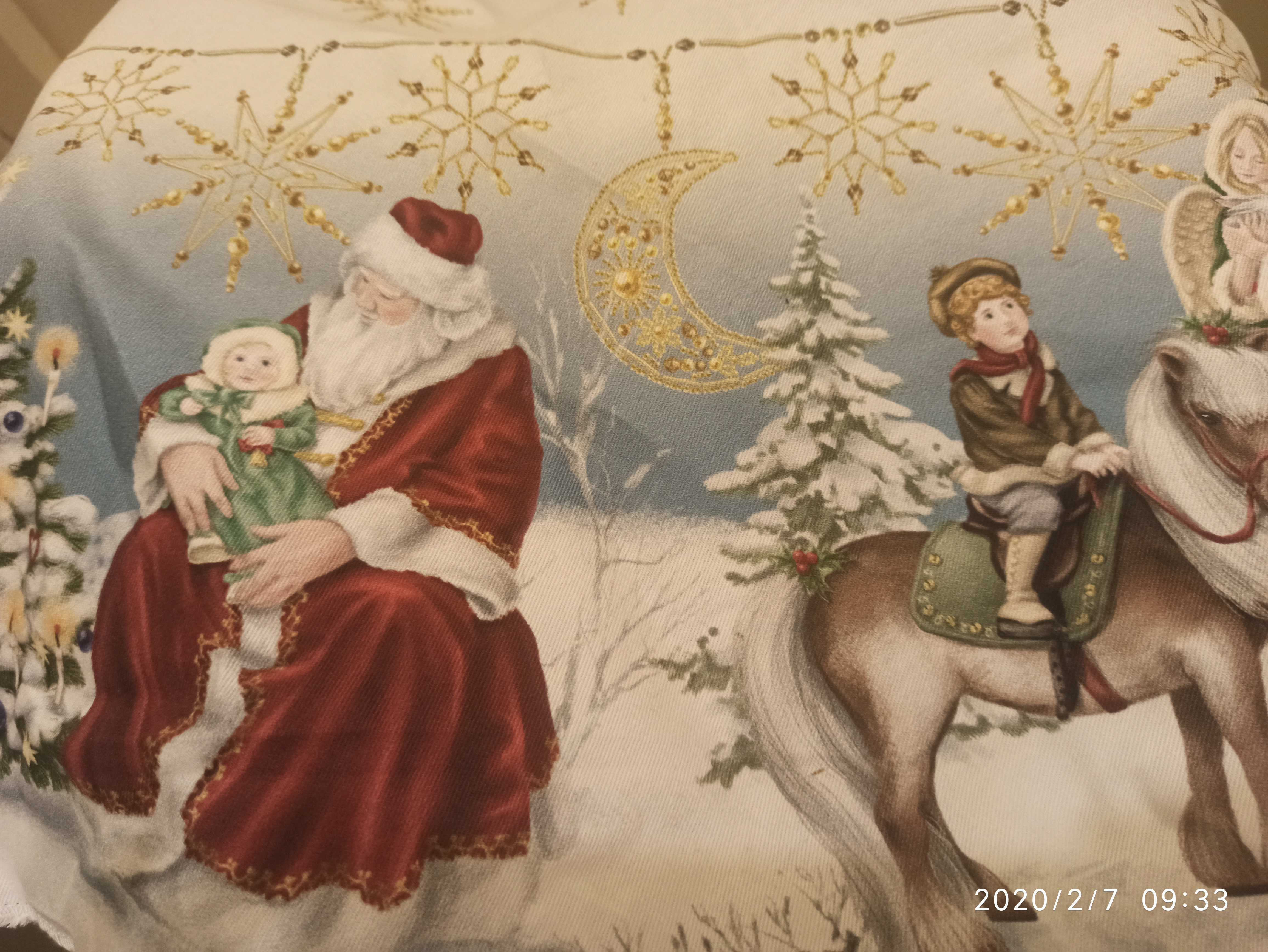 Фотография покупателя товара Скатерть новогодняя Этель "Christmas time" 150х220см +/-3см с ГМВО, хл100% - Фото 10