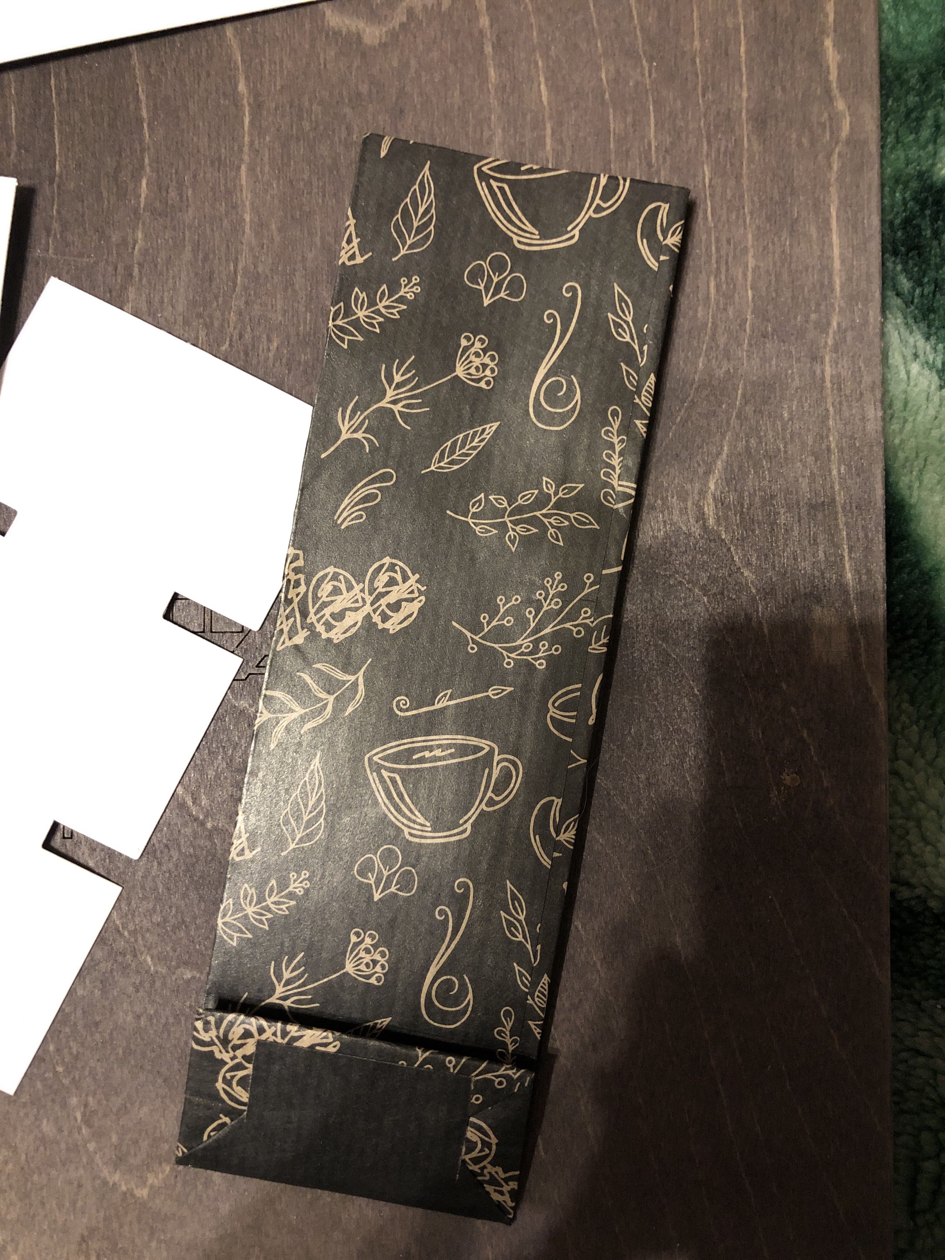 Фотография покупателя товара Пакет бумажный фасовочный "Coffe and Tea", чёрный, 5,5 х 3 х 17 см - Фото 1