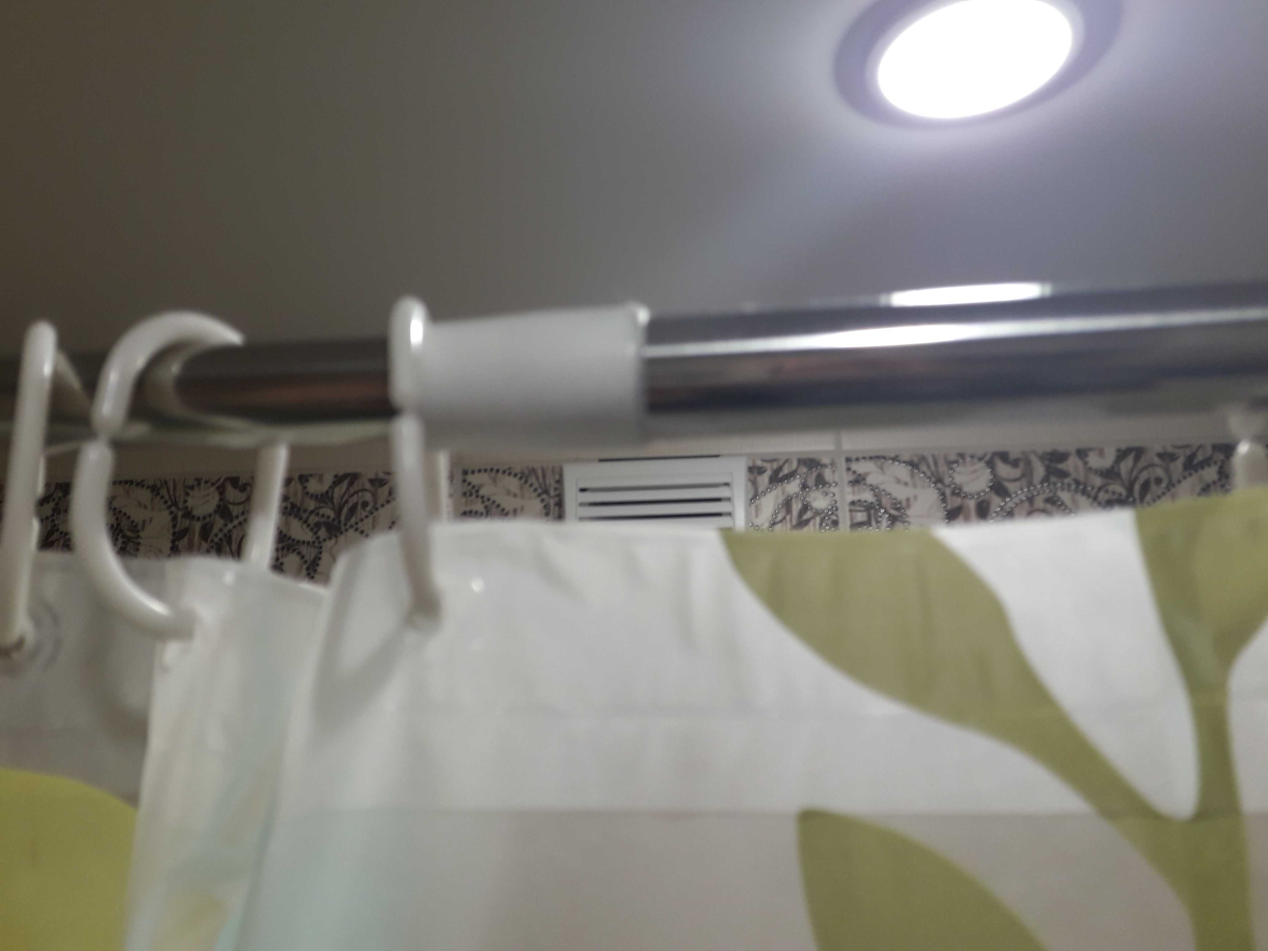 Фотография покупателя товара Карниз для ванной комнаты телескопический Доляна, 110-200 см, усиленный, нержавеющая сталь - Фото 3