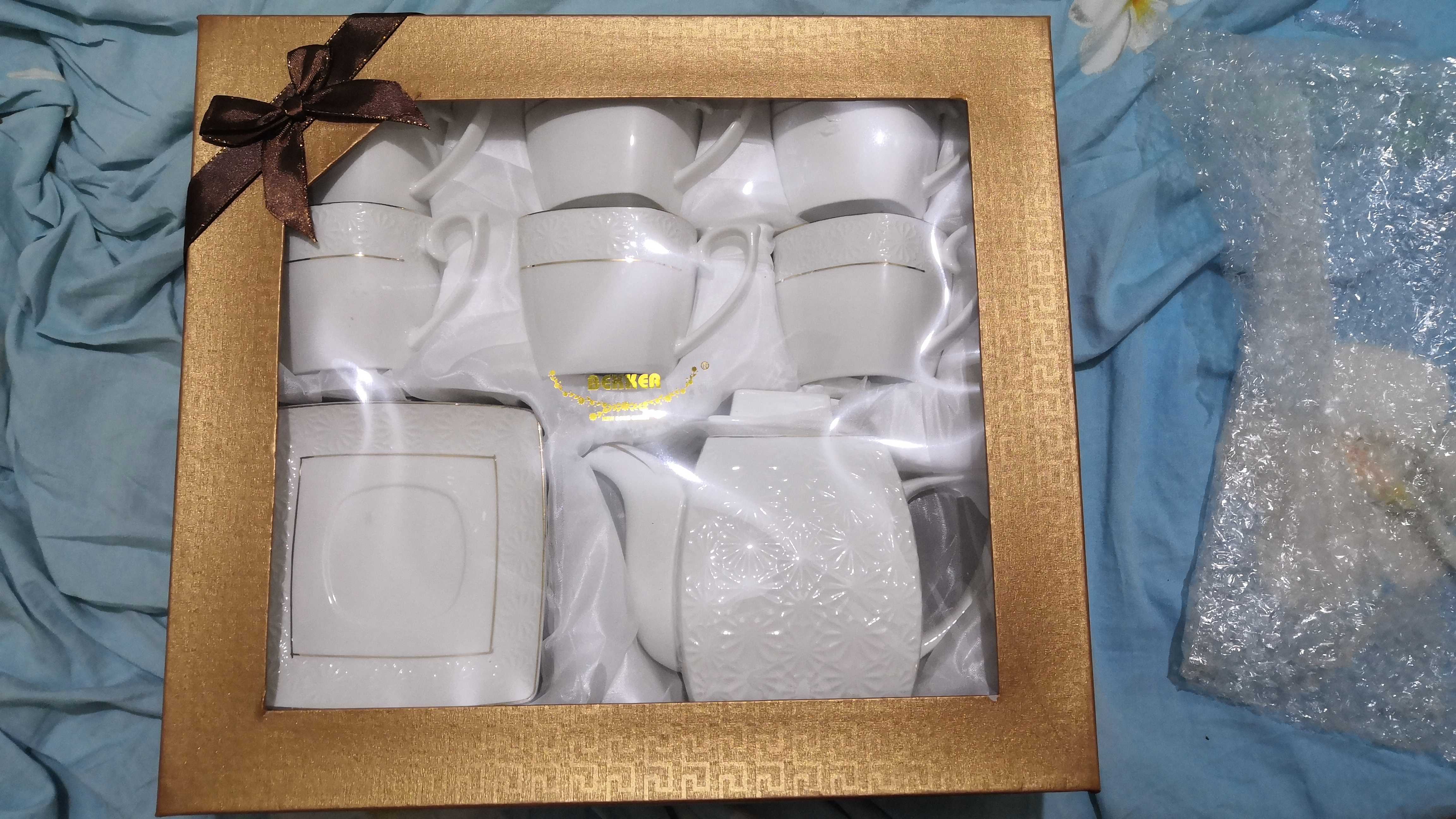 Фотография покупателя товара Чайный набор Bekker, костяной фарфор, 13 предметов - Фото 2