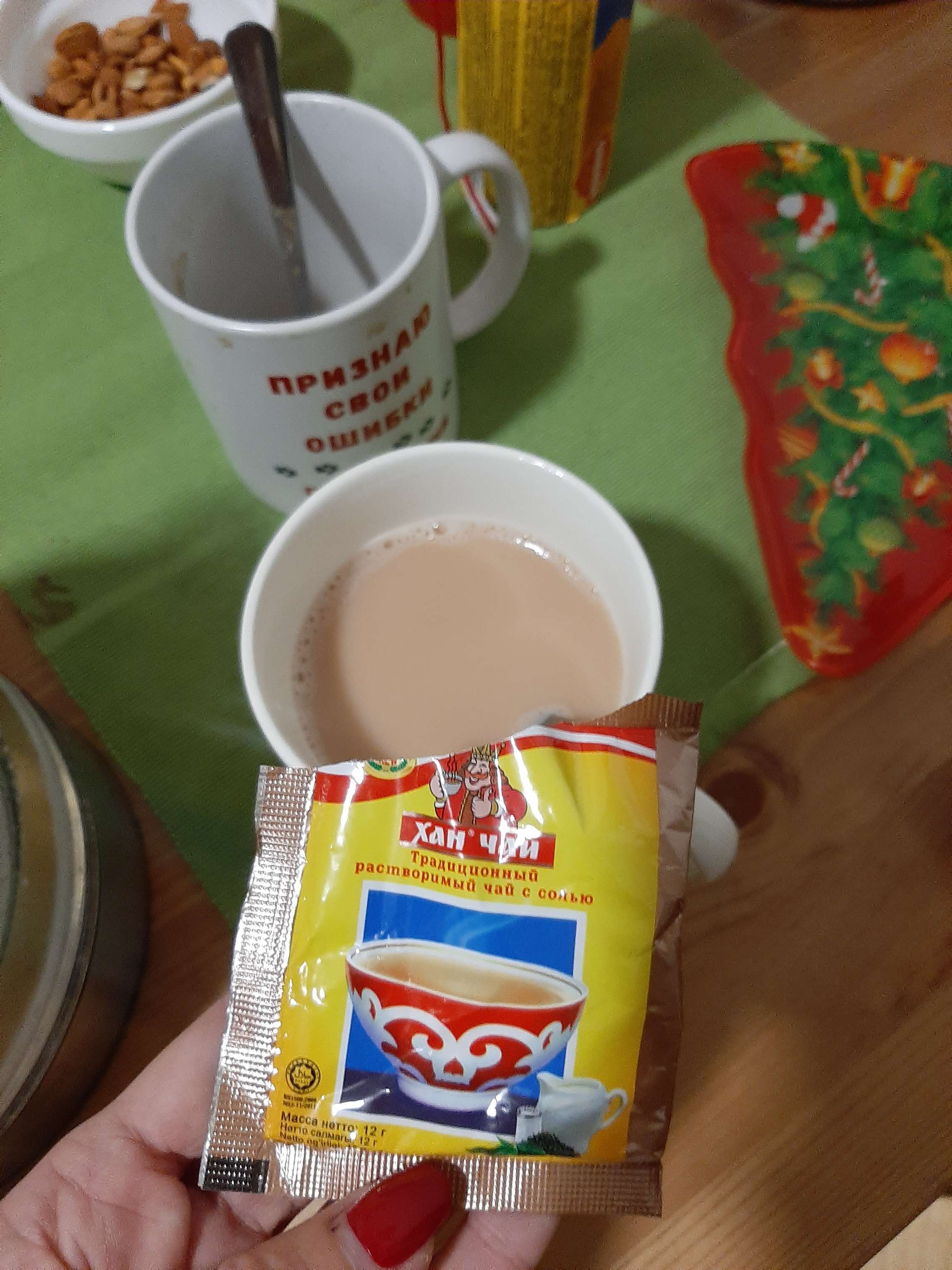 Фотография покупателя товара Чай растворимый с солью Хан, 12 г - Фото 2
