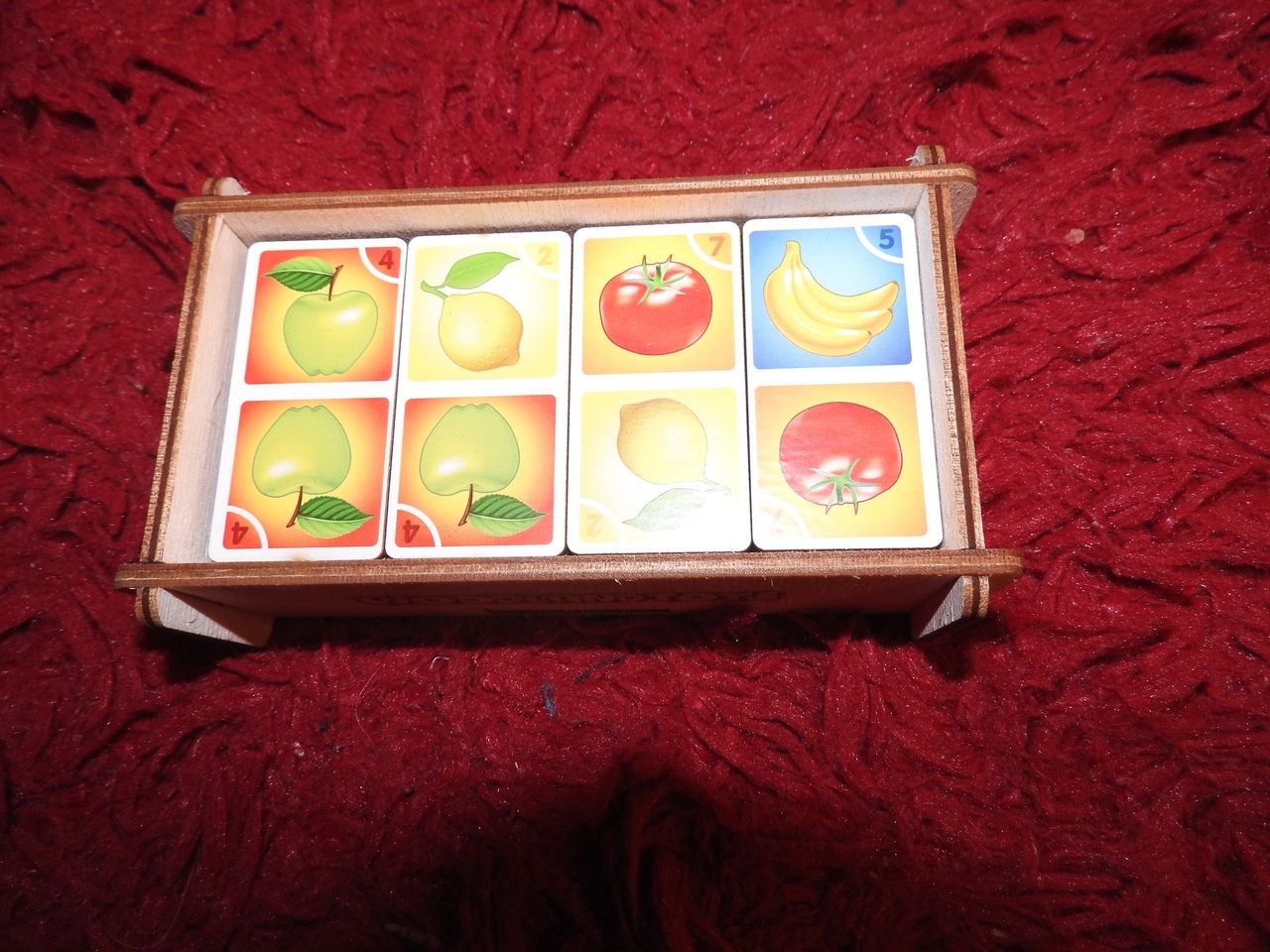 Фотография покупателя товара Домино «Овощи, фрукты», 28 шт., рисунок наклеен, в коробке - Фото 2