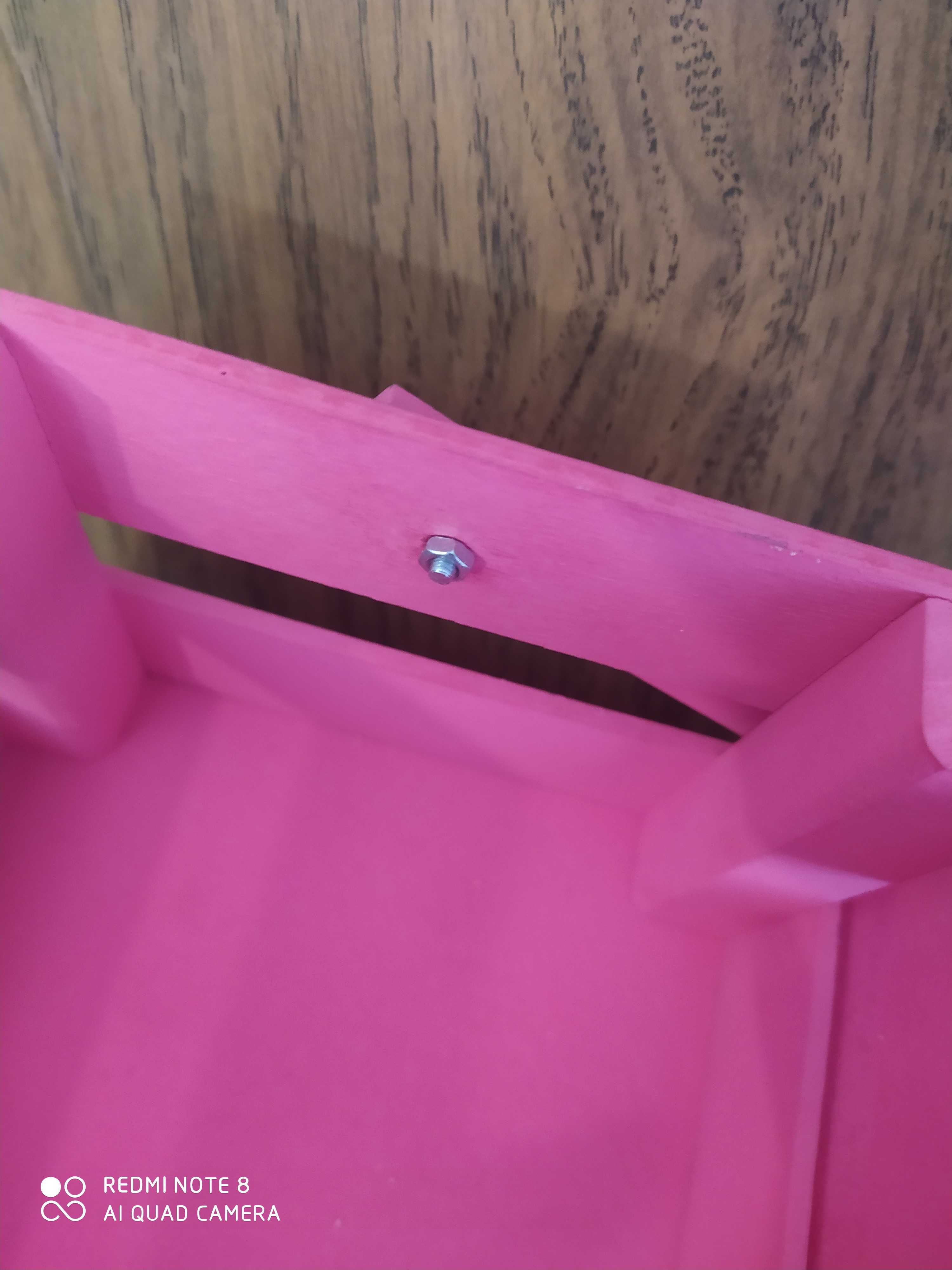 Фотография покупателя товара Кашпо деревянное 24.5×13.5×9 см "Двушка Лайт", двухреечное, розовый Дарим Красиво - Фото 2