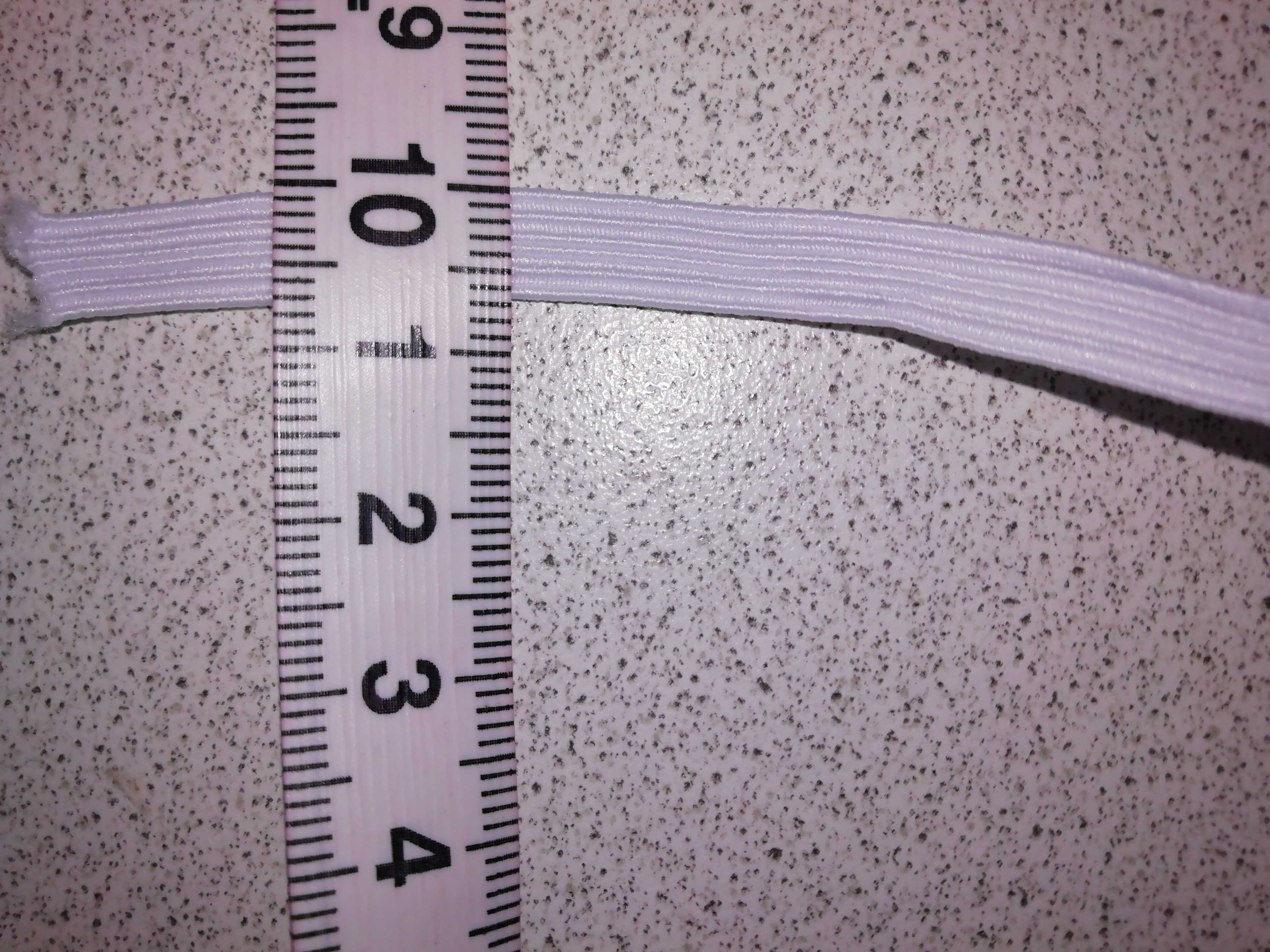Фотография покупателя товара Резинка эластичная, 8 мм, 10 ± 1 м, цвет белый - Фото 2