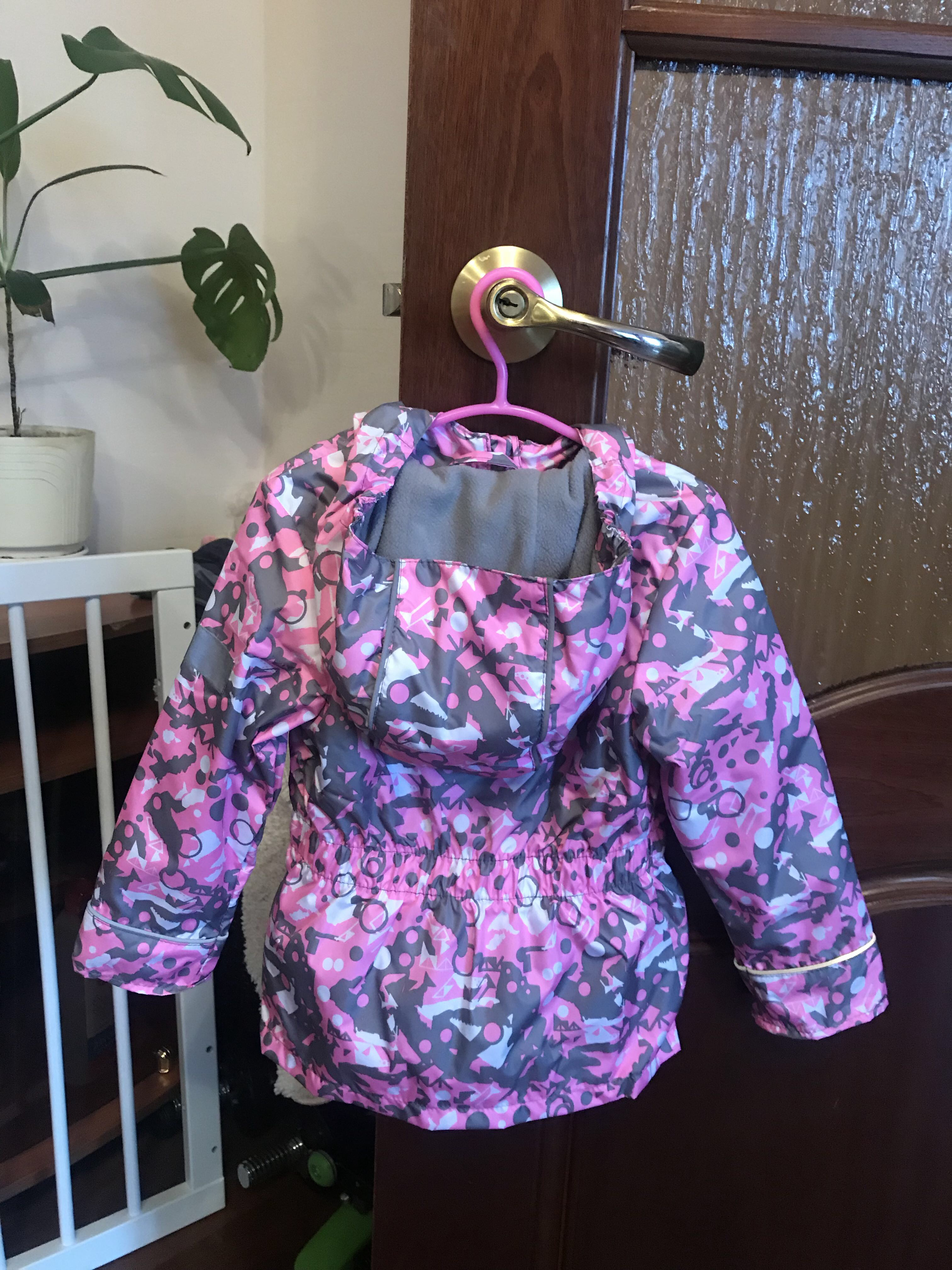 Фотография покупателя товара Куртка для девочки "Эсма", рост 92 см, цвет розовый/серый 3К1717_М - Фото 1