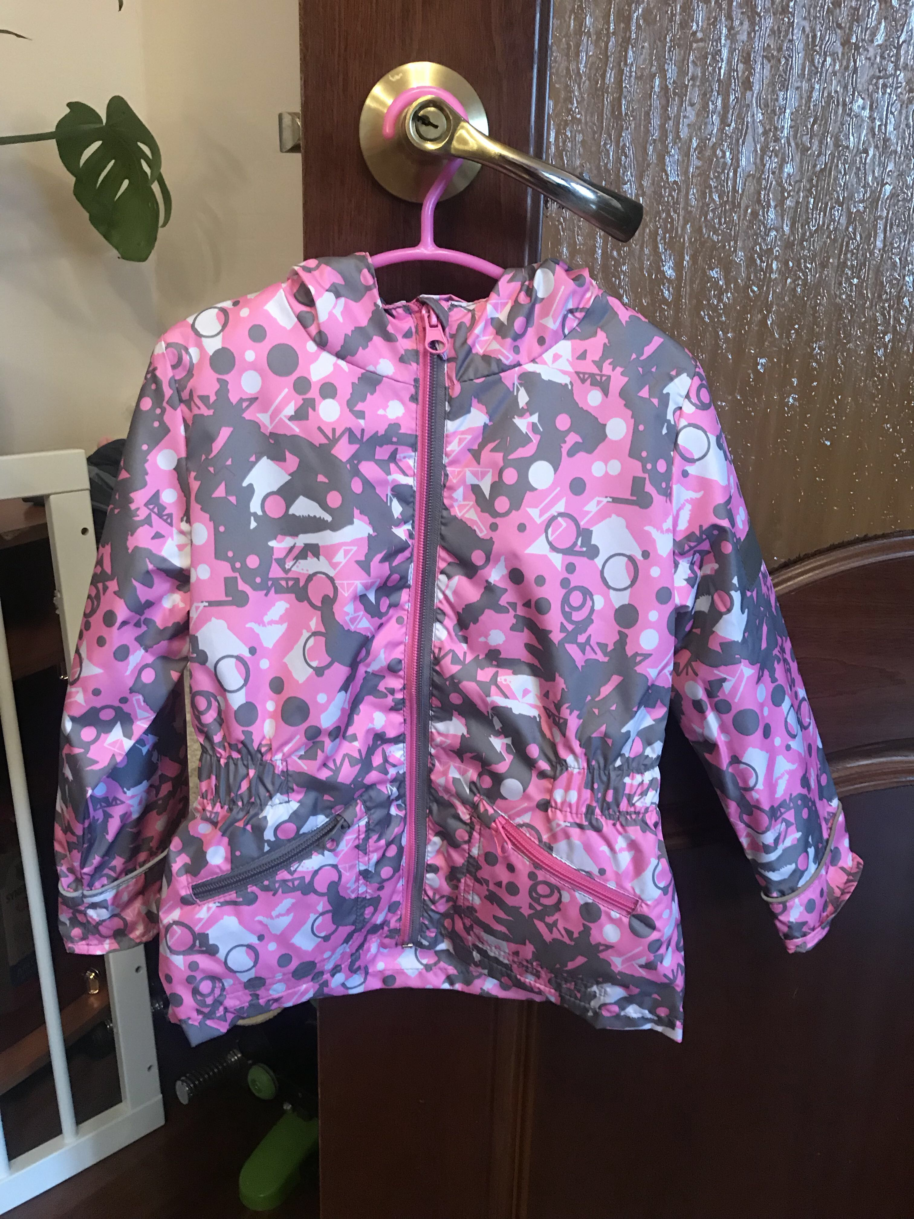 Фотография покупателя товара Куртка для девочки "Эсма", рост 92 см, цвет розовый/серый 3К1717_М - Фото 2
