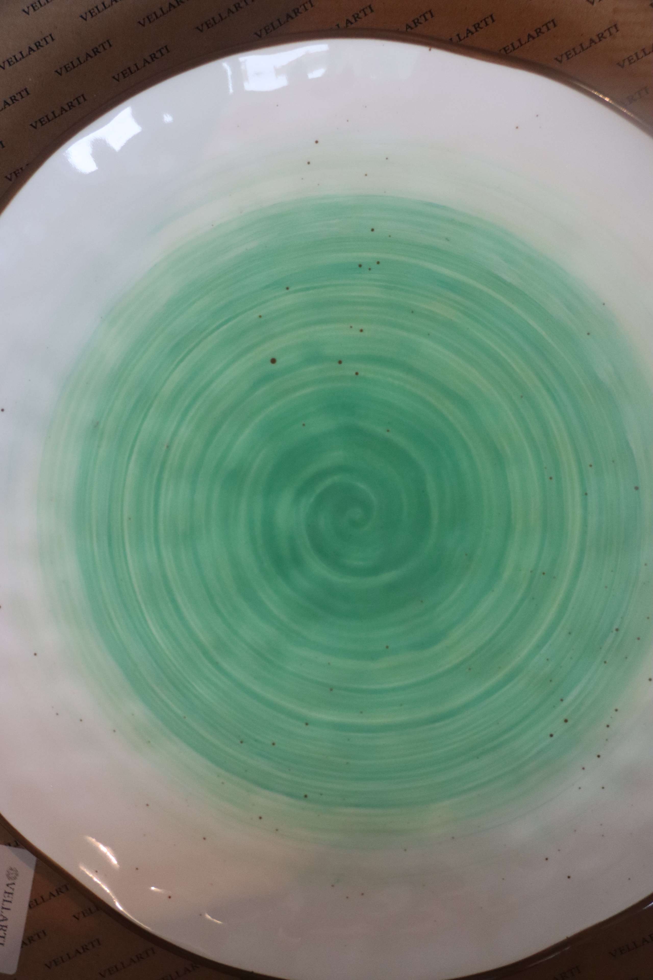 Фотография покупателя товара Тарелка керамическая Доляна «Космос», d=27,5 см, цвет зелёный - Фото 3