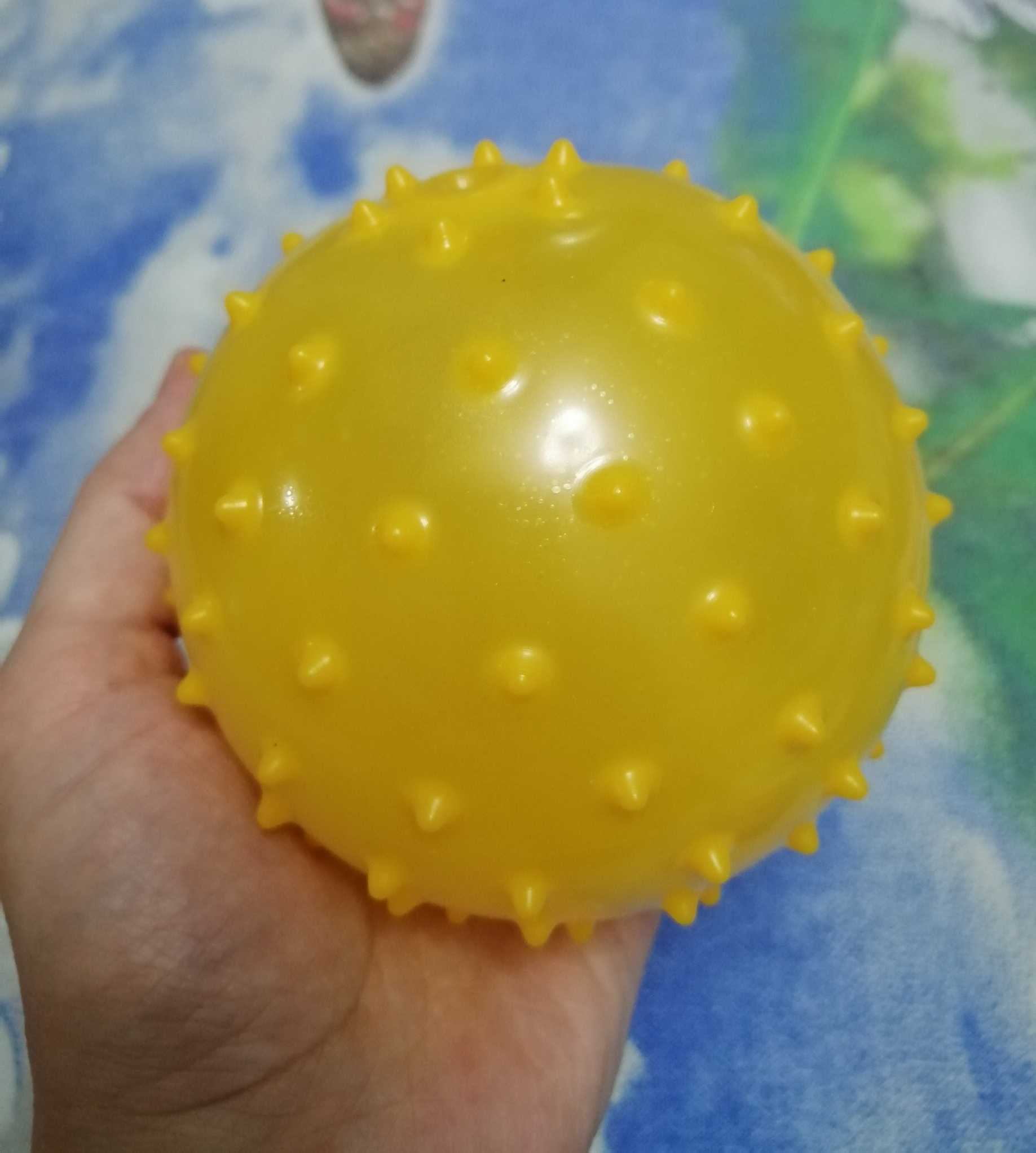 Фотография покупателя товара Мяч массажный, d=10 см, 22 г, цвета МИКС - Фото 8