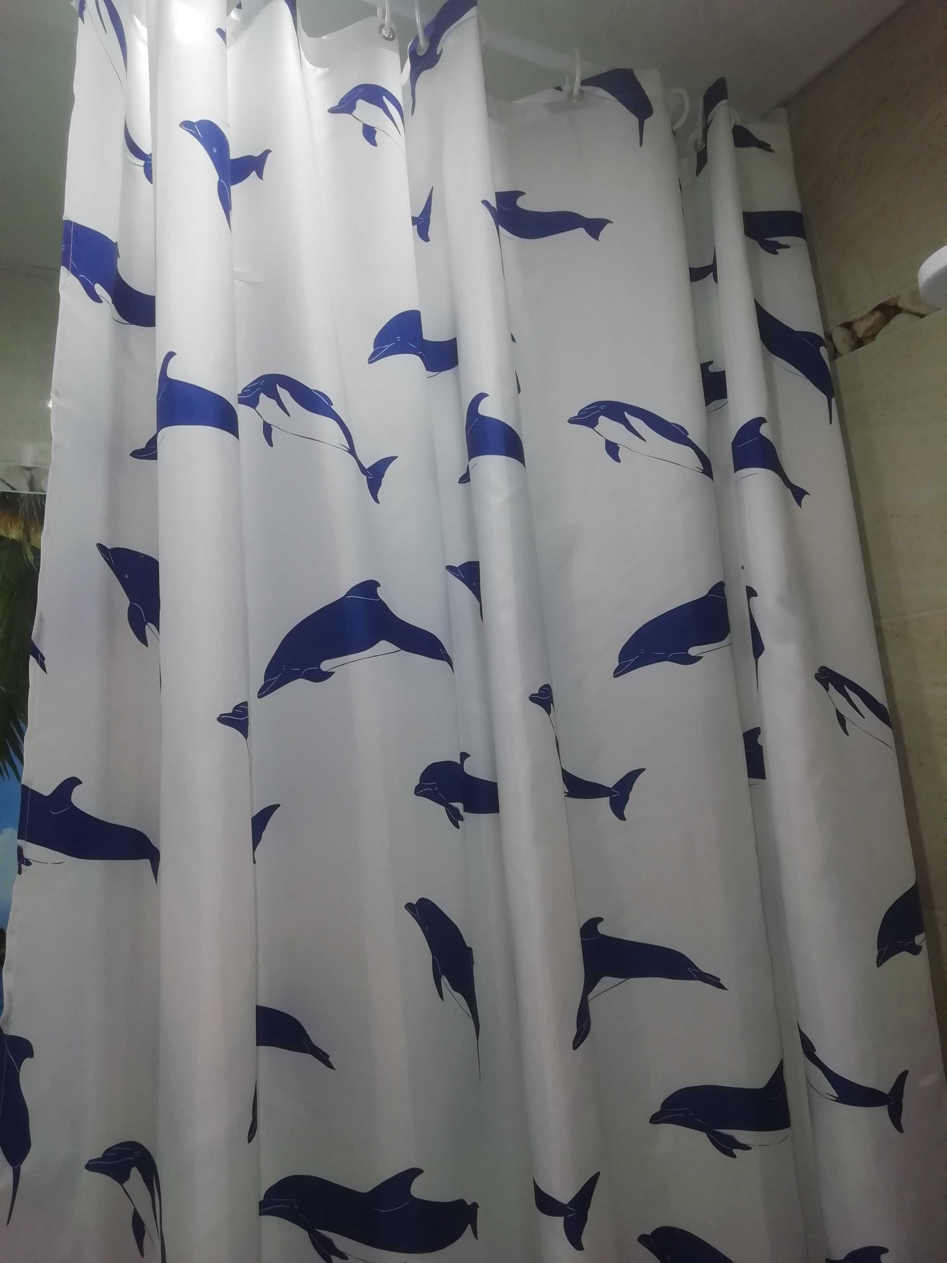 Фотография покупателя товара Шторка для ванной Fixsen Dolphins - Фото 1