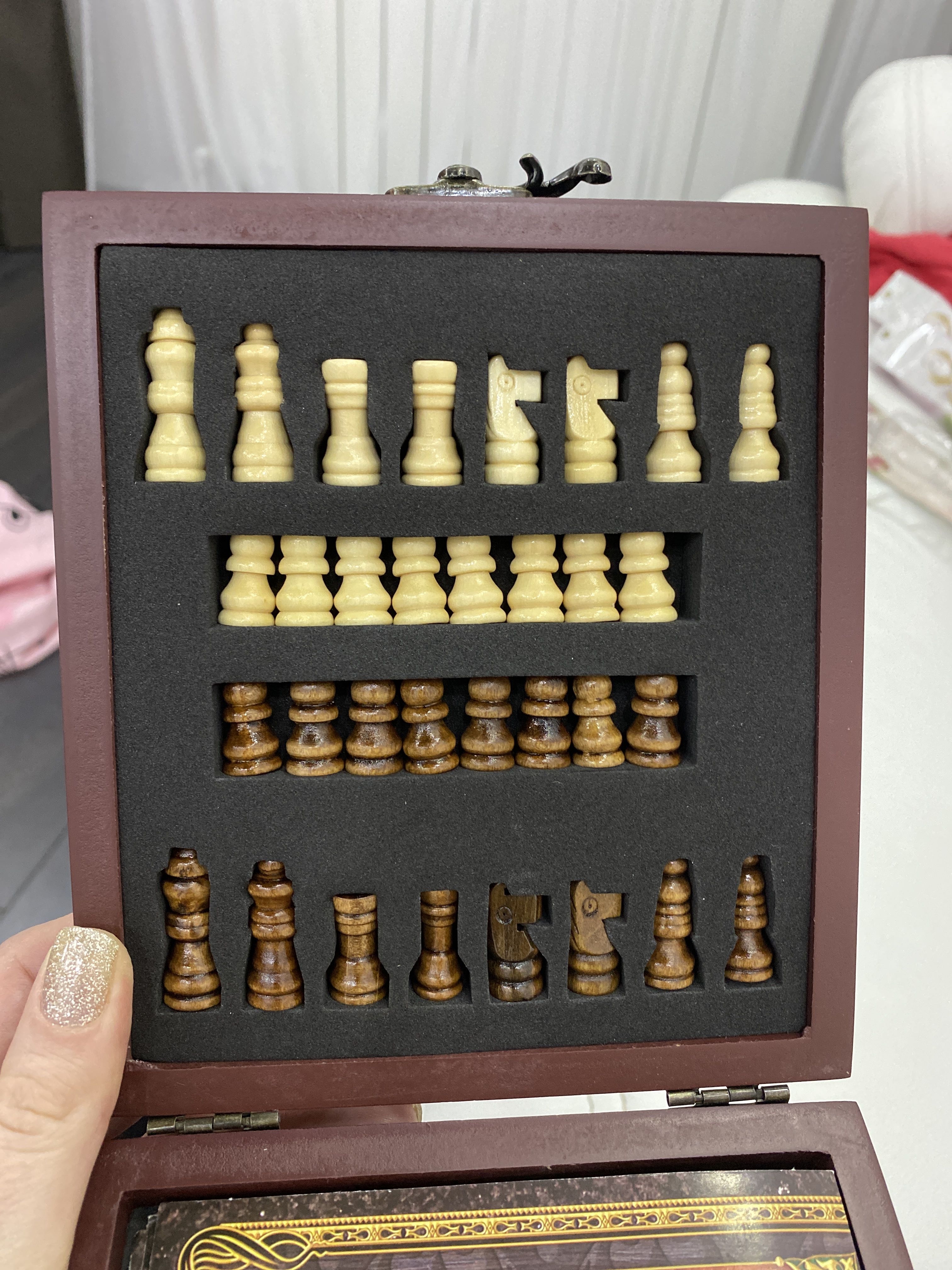 Фотография покупателя товара Подарочный набор для вина с шахматами «Золотому человеку» - Фото 6