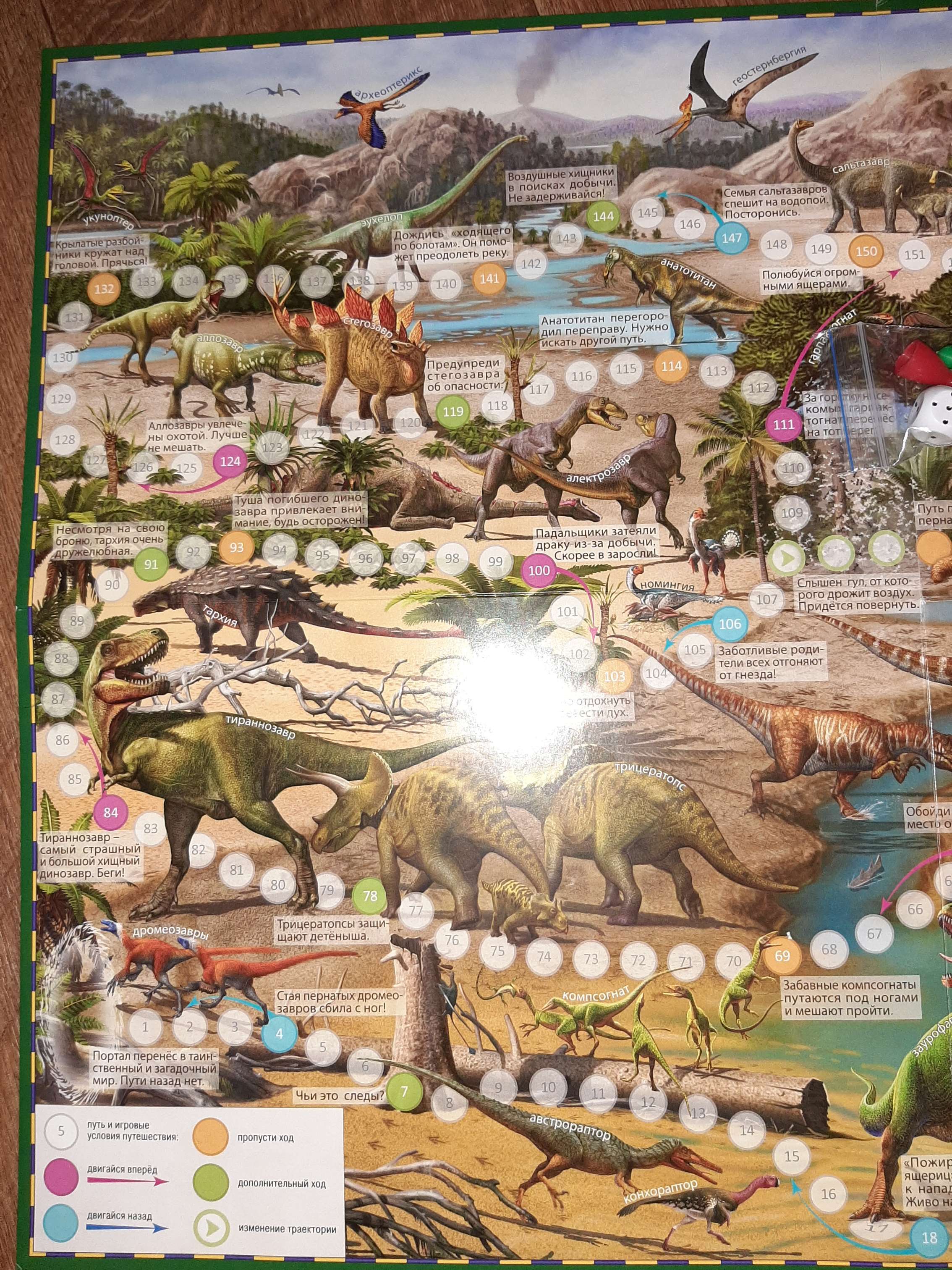 Фотография покупателя товара Настольная игра «Путешествие в мир динозавров» - Фото 3