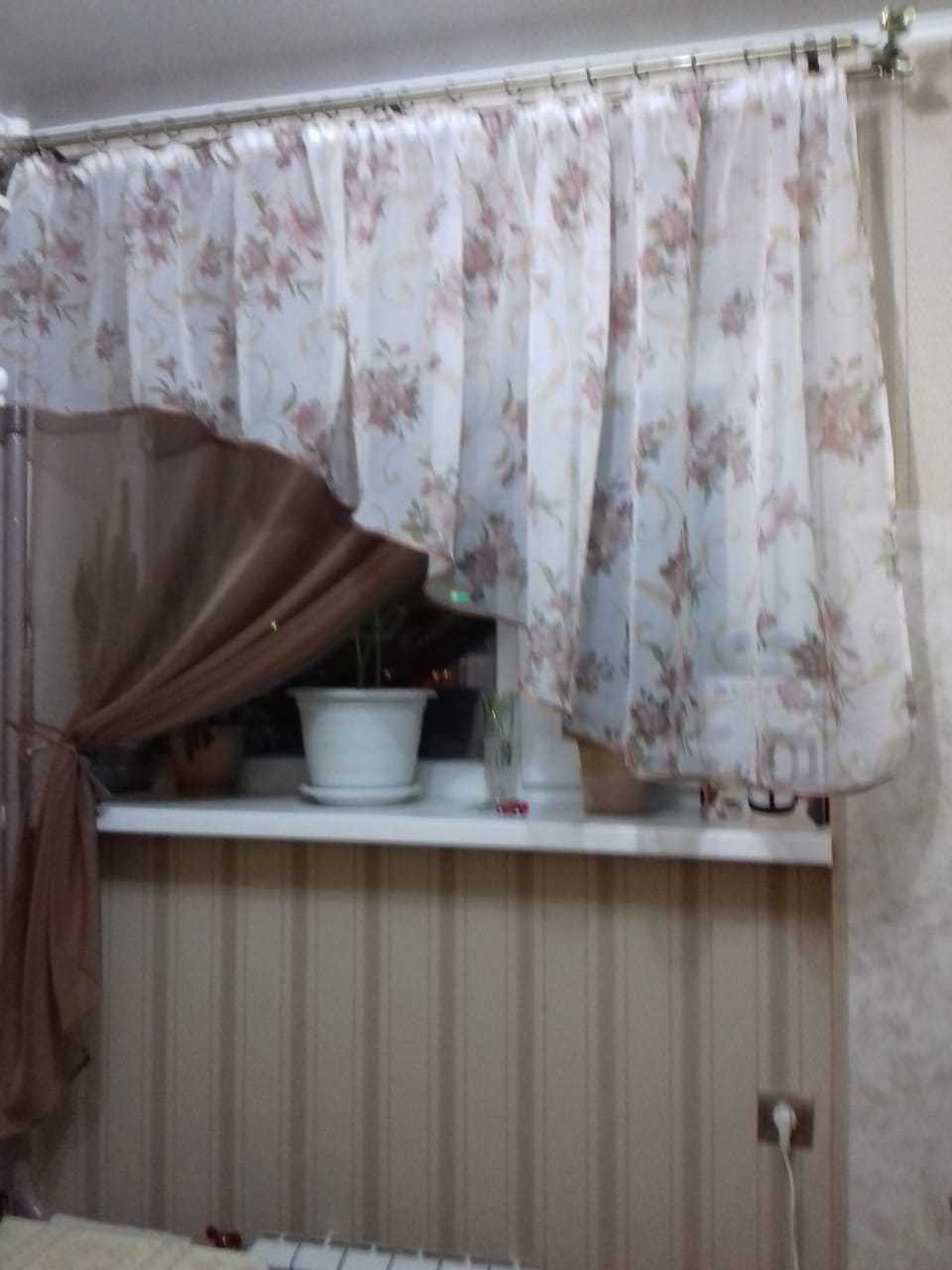 Фотография покупателя товара Комплект штор для кухни Witerra Византия 280х160см, какао, левая, пэ100%