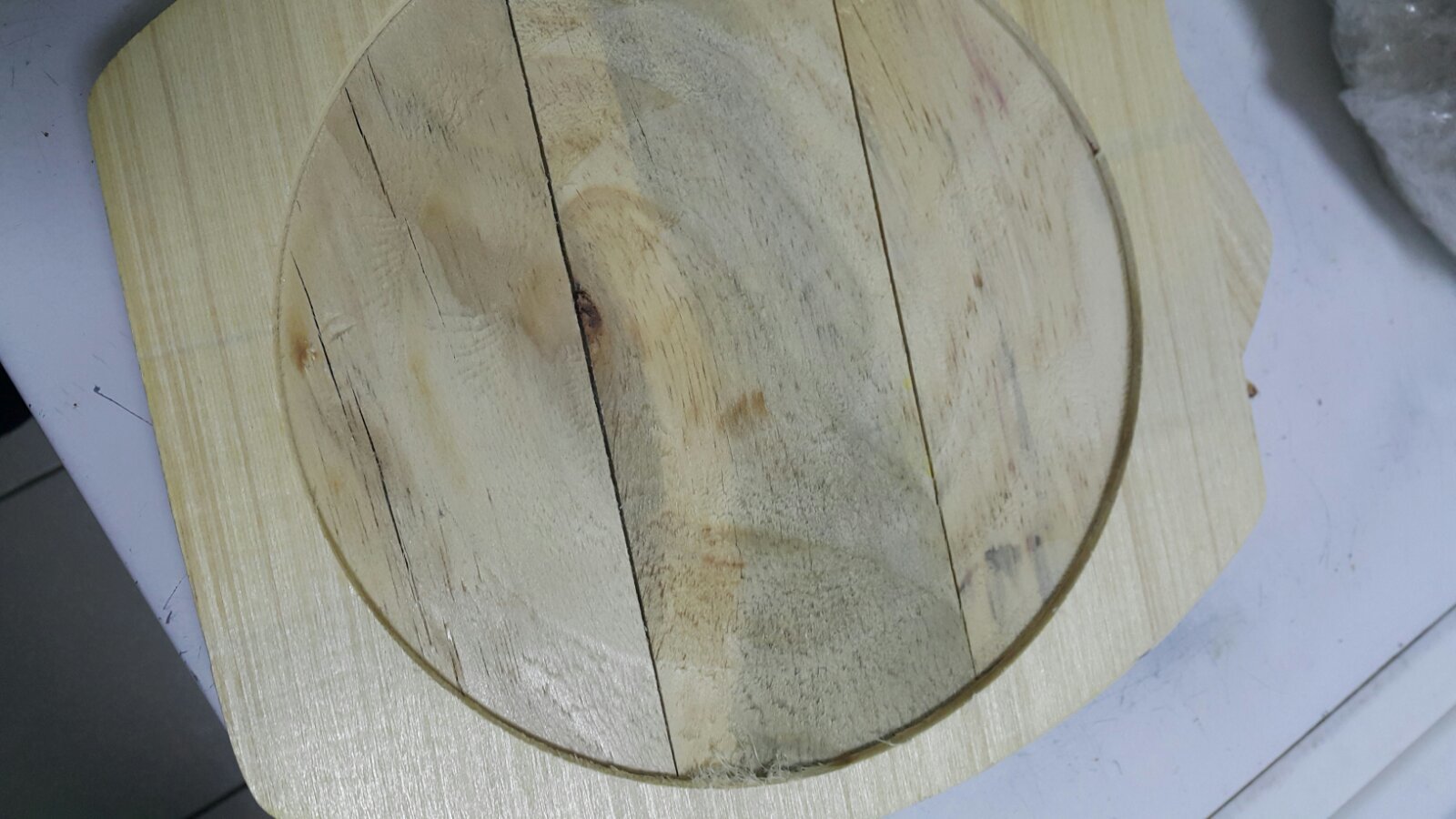 Фотография покупателя товара Сковорода «Круг» с чапельником, d=19,5 см, на деревянной подставке