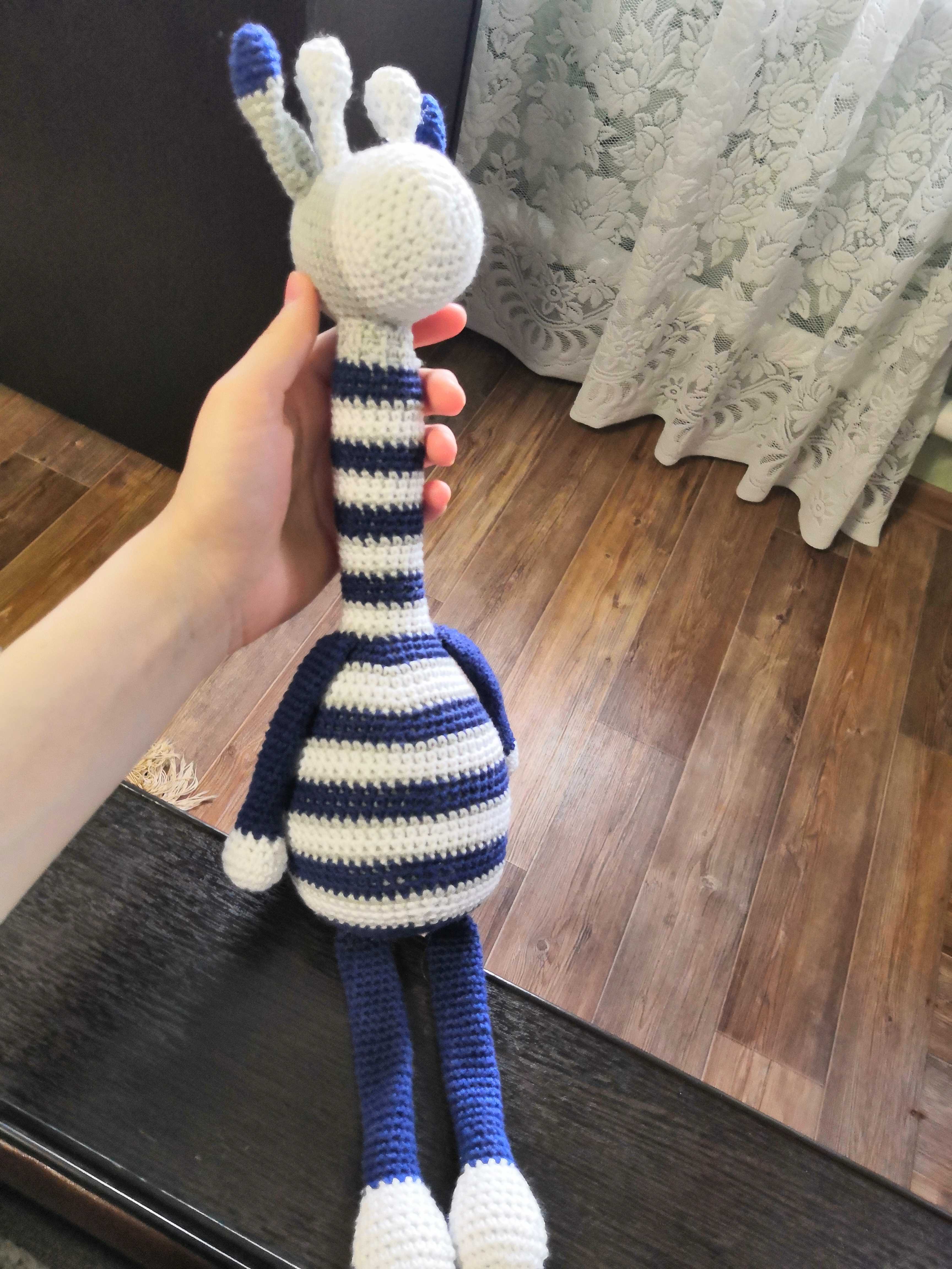 Фотография покупателя товара Набор для вязания. Амигуруми: мягкая игрушка «Жирафик Майлз», 41 см