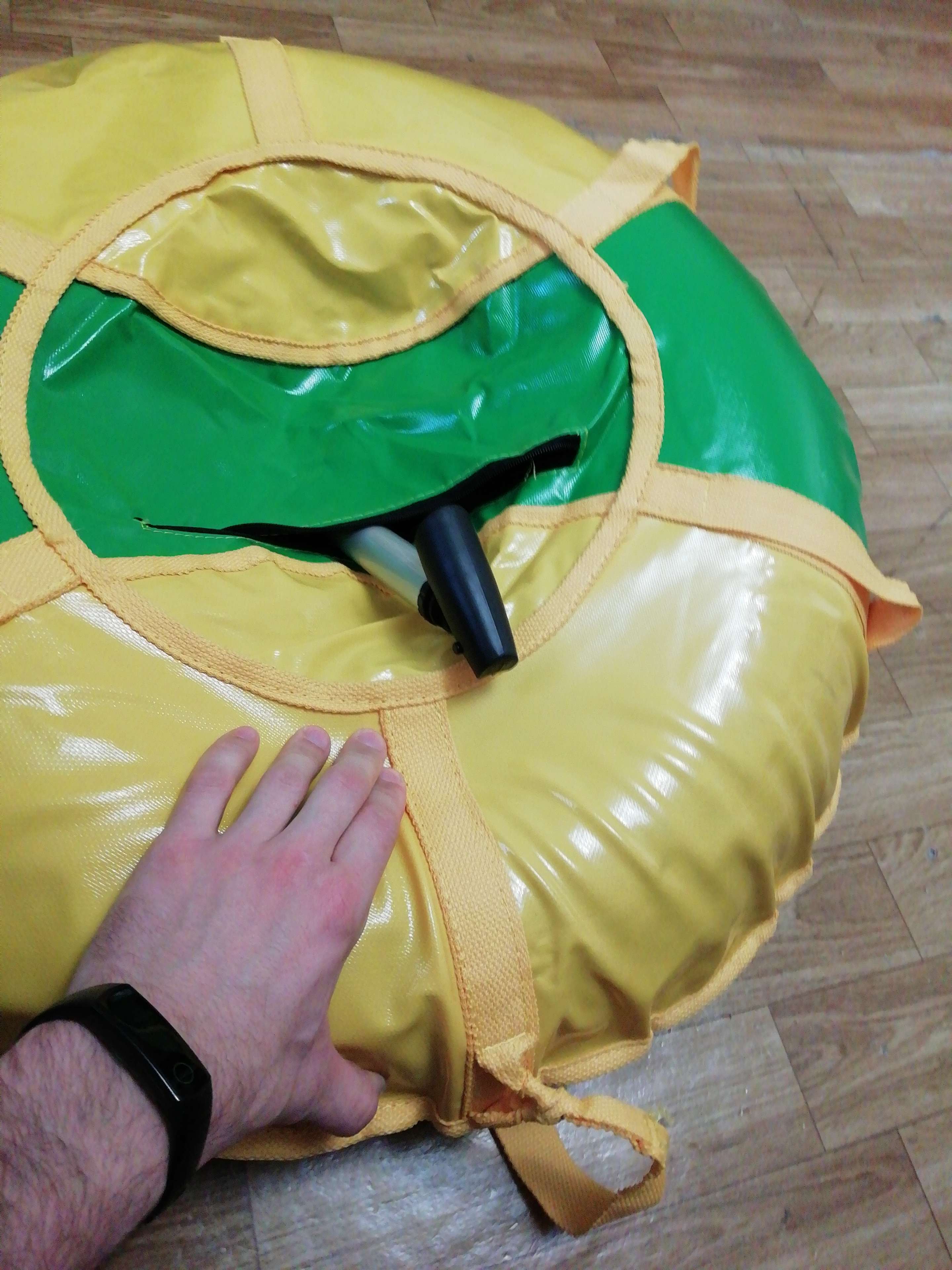 Фотография покупателя товара Тюбинг-ватрушка «Вихрь», диаметр чехла 90 см, цвета МИКС - Фото 26