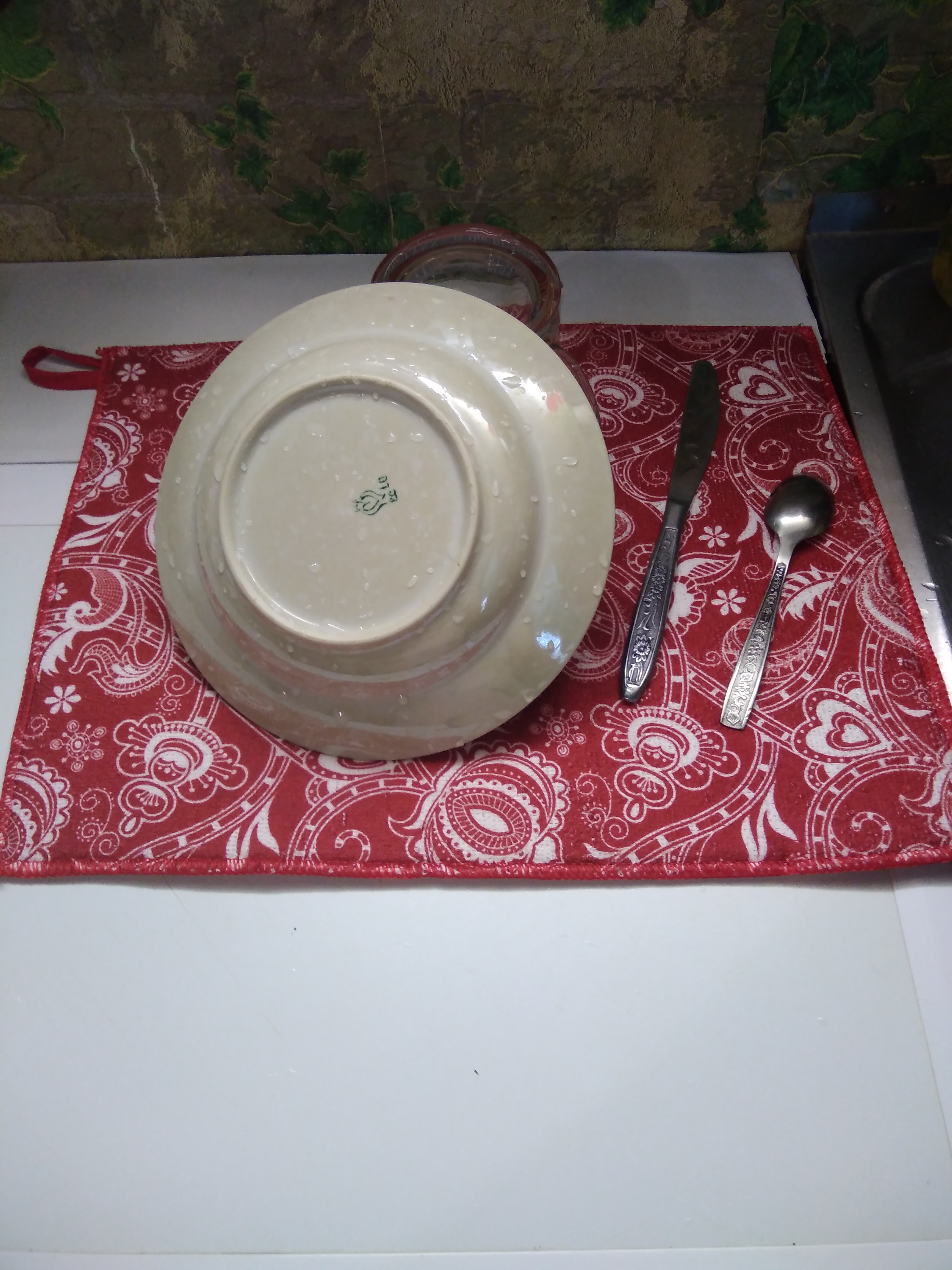 Фотография покупателя товара Коврик для сушки посуды Доляна «Цветочный мотив», 30×40 см, микрофибра - Фото 1