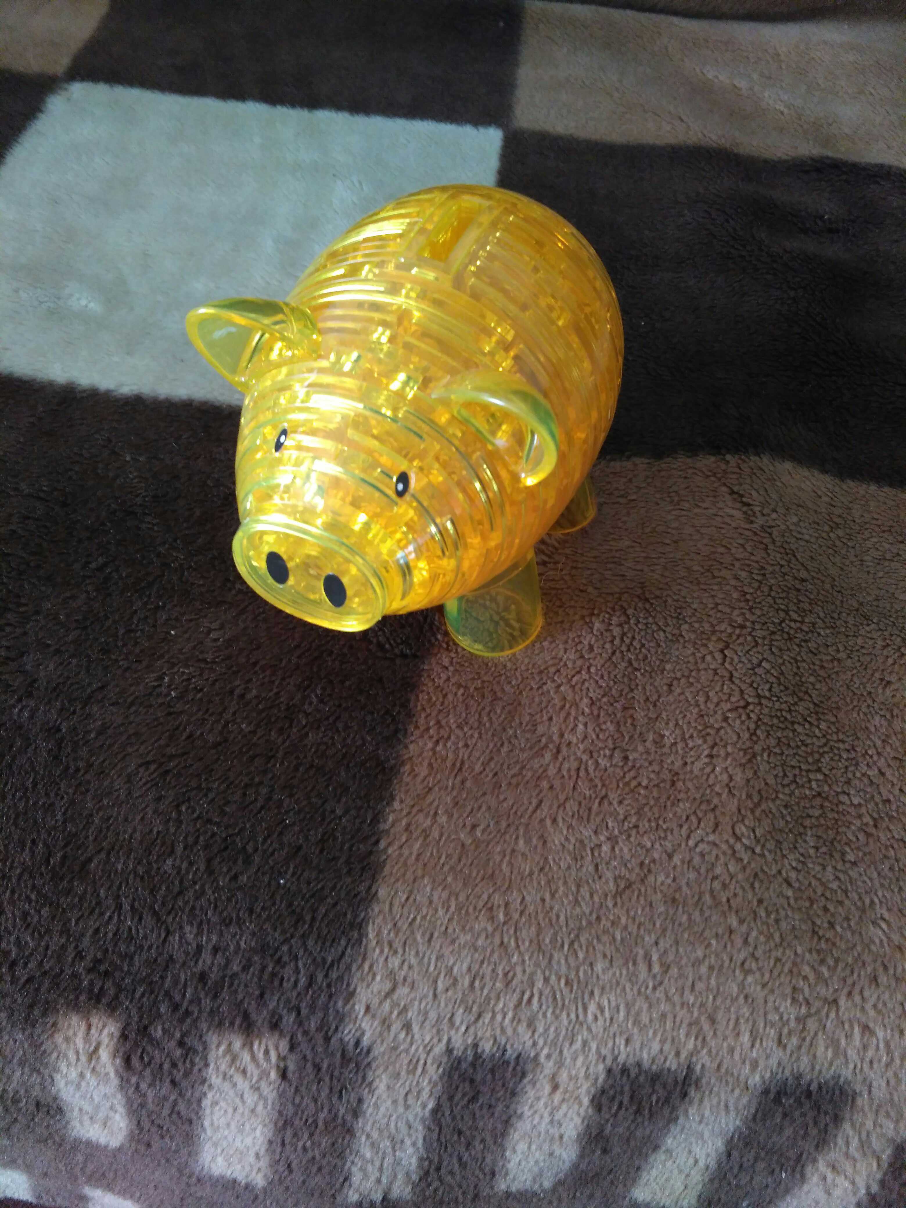 Фотография покупателя товара Пазл 3D кристаллический «Свинка-копилка», 94 детали, цвета МИКС - Фото 1