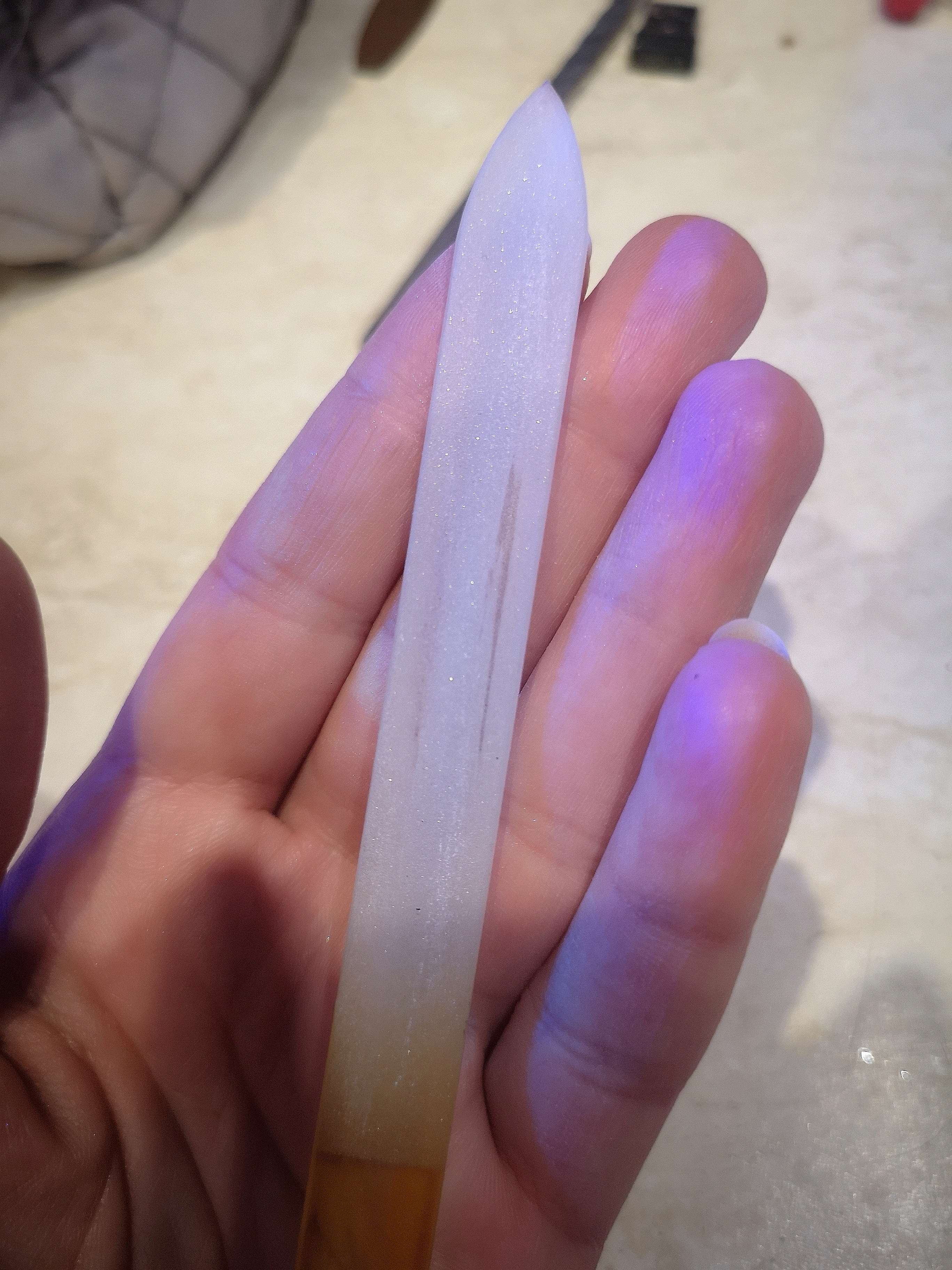 Фотография покупателя товара Пилка стеклянная для ногтей «Цветной градиент», 14 см, в чехле, цвет МИКС