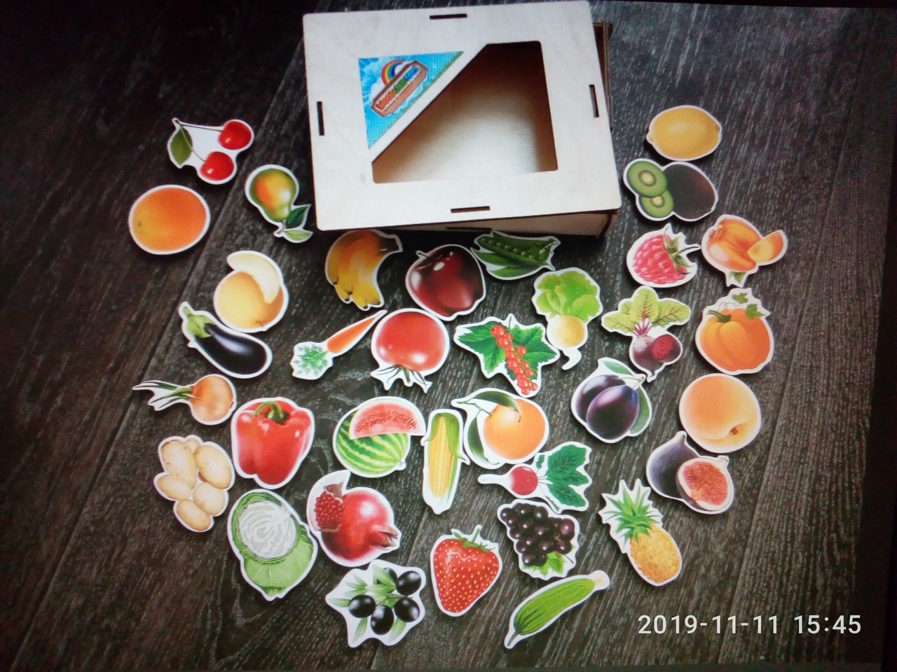 Фотография покупателя товара Обучающий набор «Овощи, фрукты, ягоды»