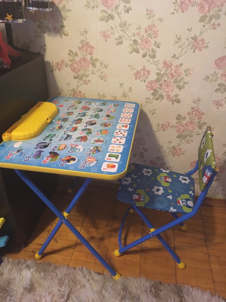 Фотография покупателя товара Комплект детской мебели «Познайка. Азбука» складной, цвета стула МИКС - Фото 15