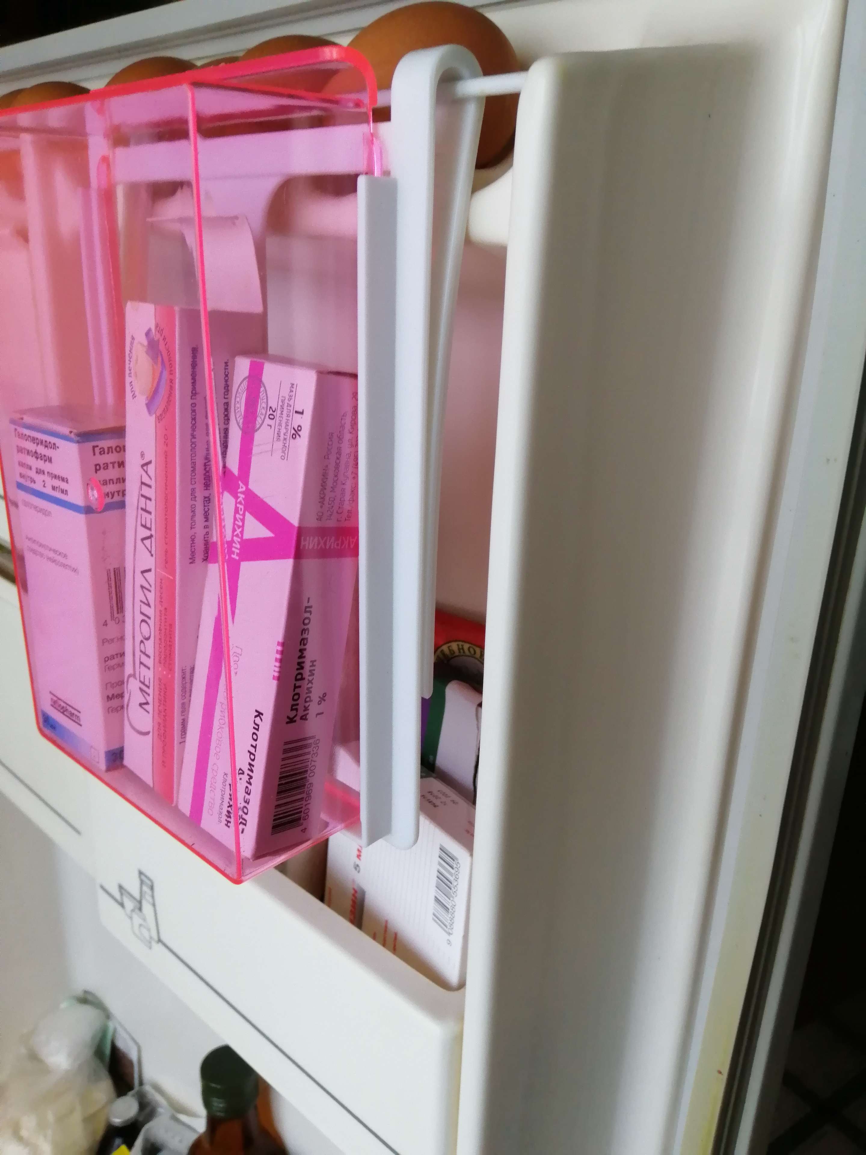 Фотография покупателя товара Полка подвесная в холодильник, 21×15×7 см, цвет МИКС
