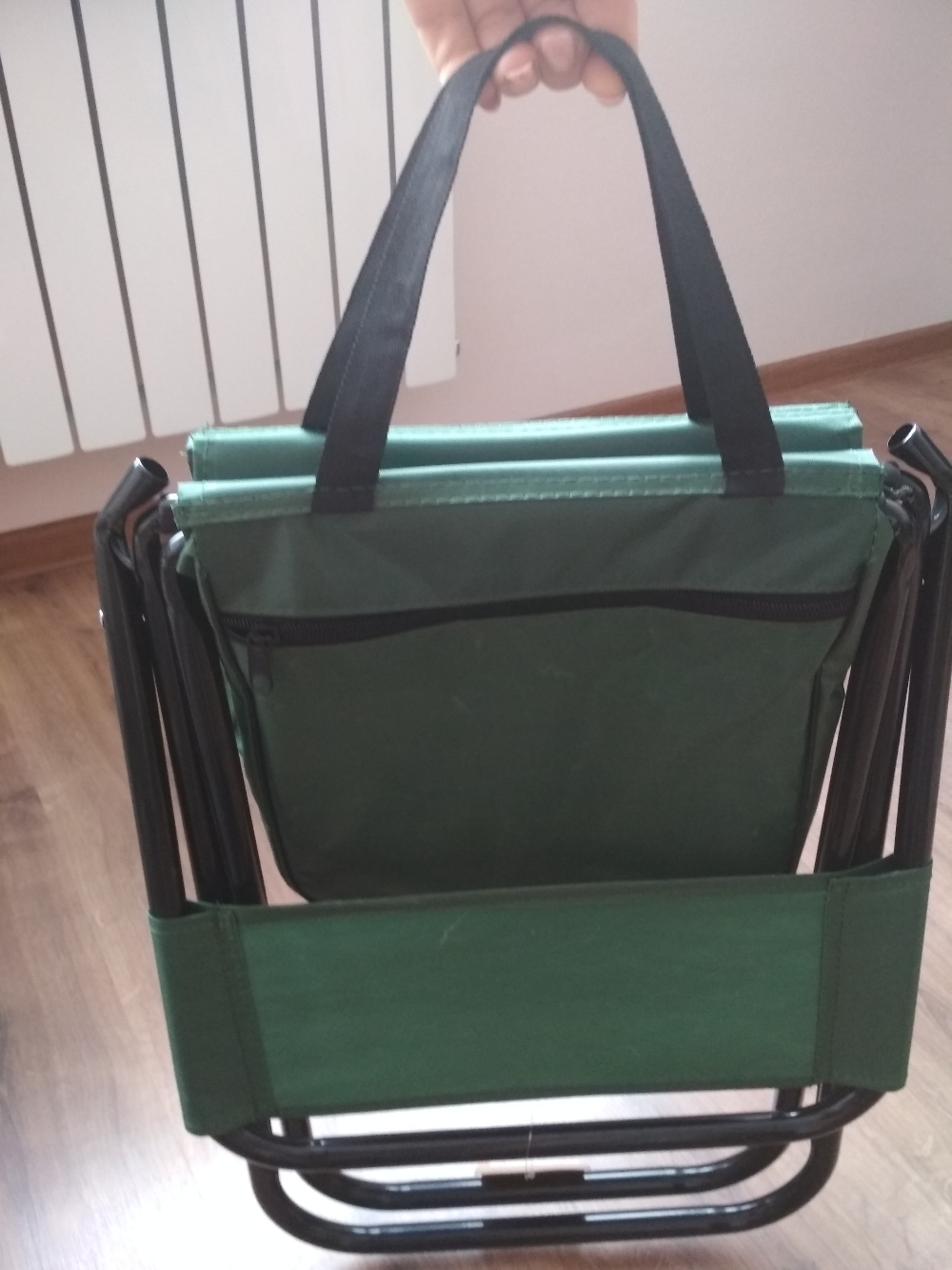 Фотография покупателя товара Стул туристический Maclay, с сумкой, р. 24х26х60 см, до 60 кг, цвет зелёный - Фото 4