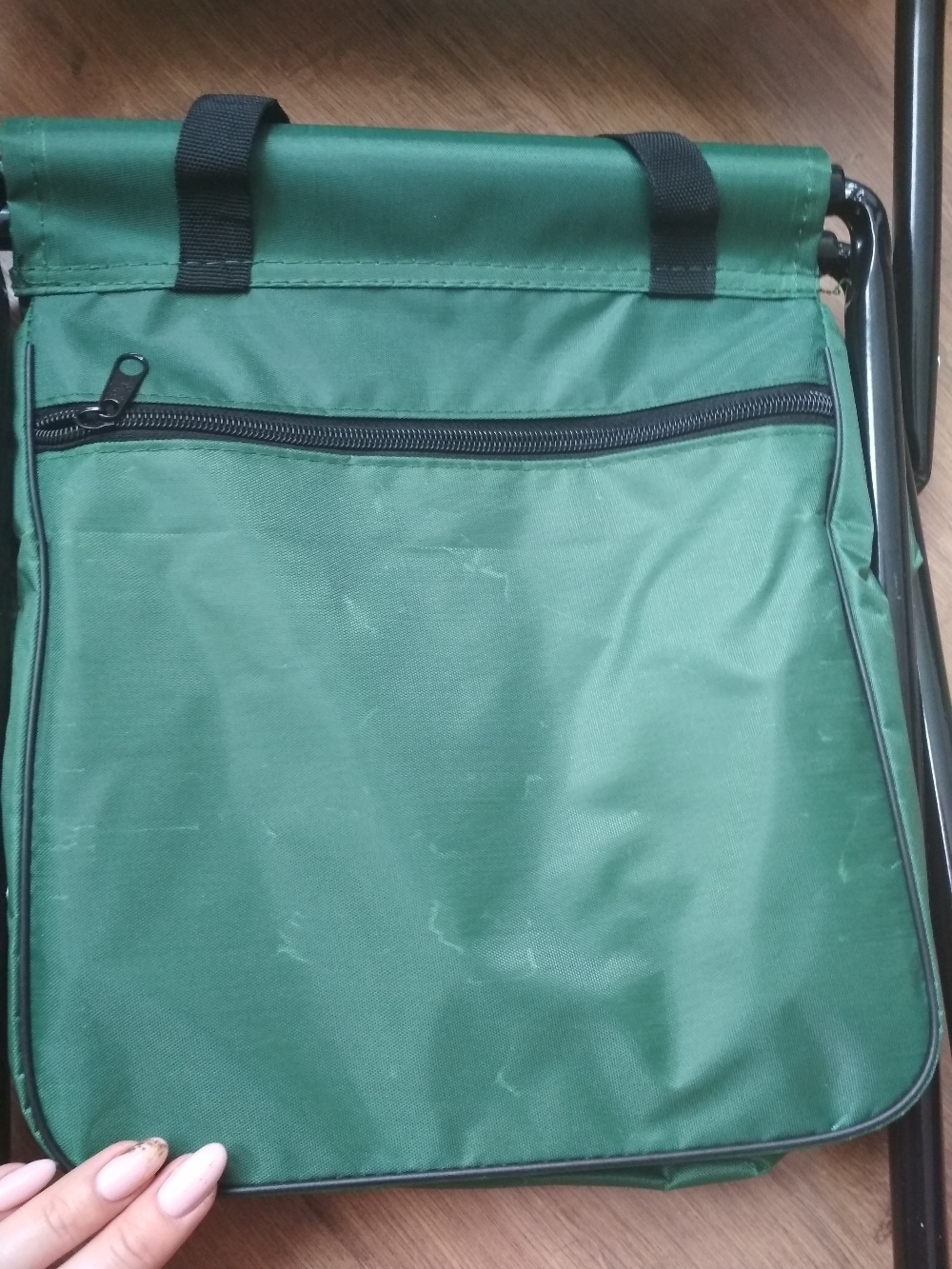 Фотография покупателя товара Стул туристический Maclay, с сумкой, р. 24х26х60 см, до 60 кг, цвет зелёный - Фото 6