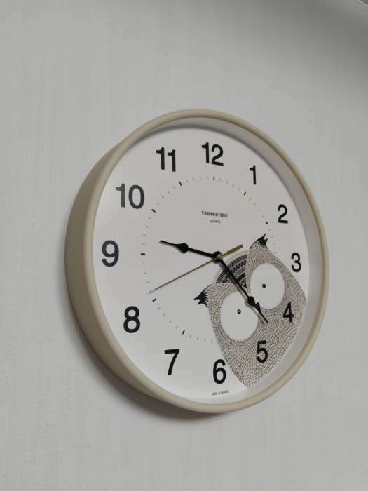 Фотография покупателя товара Часы настенные интерьерные «Сова», d=30.5 см, плавный ход - Фото 1