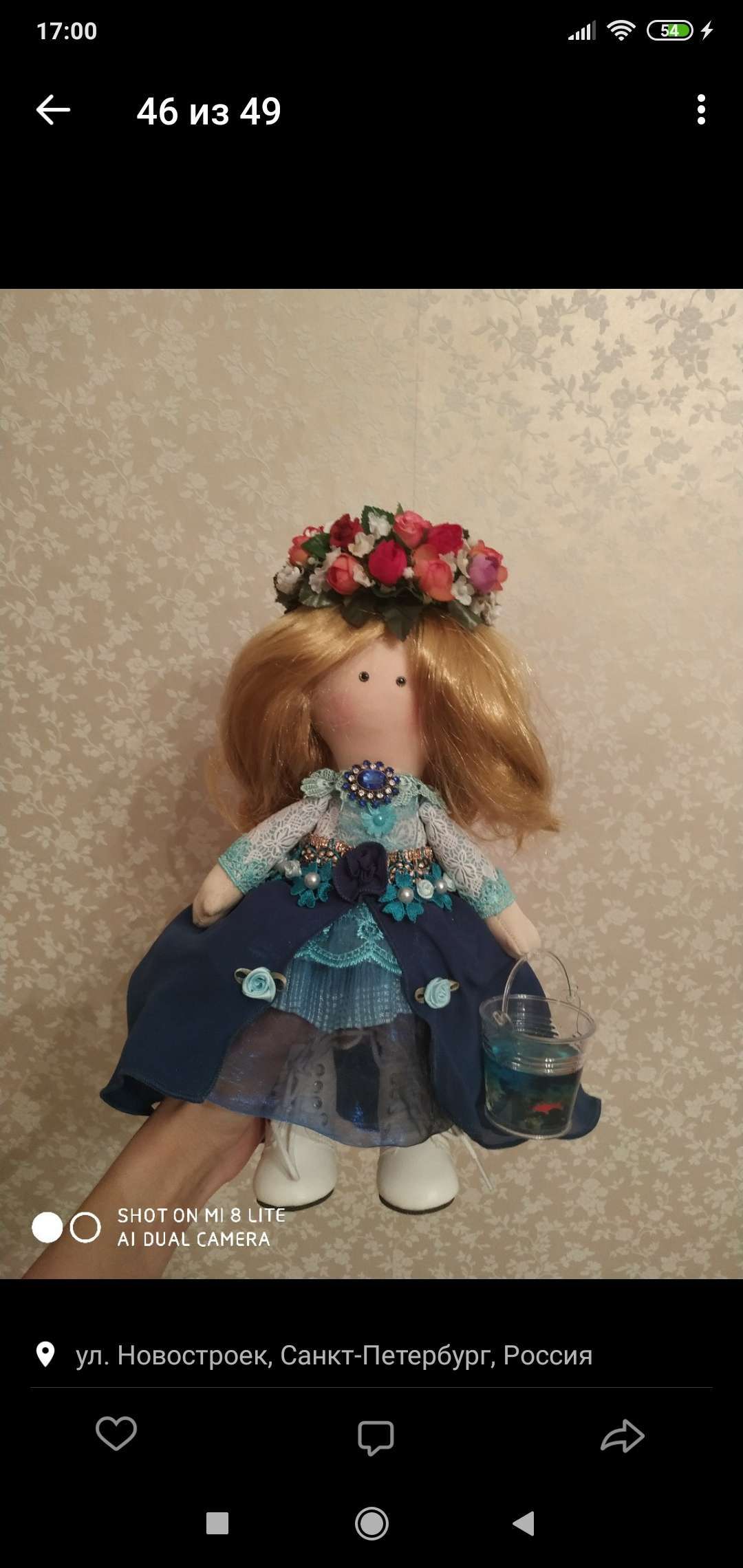 Фотография покупателя товара Набор для шитья. Интерьерная кукла «Энни», 30 см