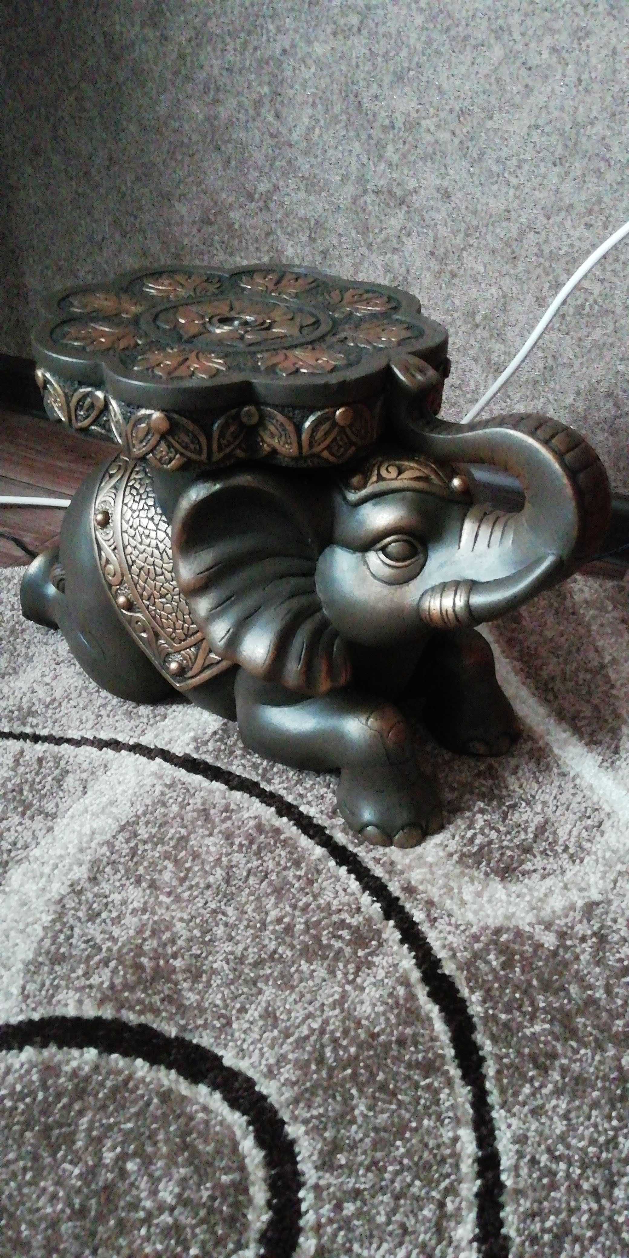 Фотография покупателя товара Статуэтка-подставка "Индийский слон", бронза, гипс, 22х39х26 см - Фото 1