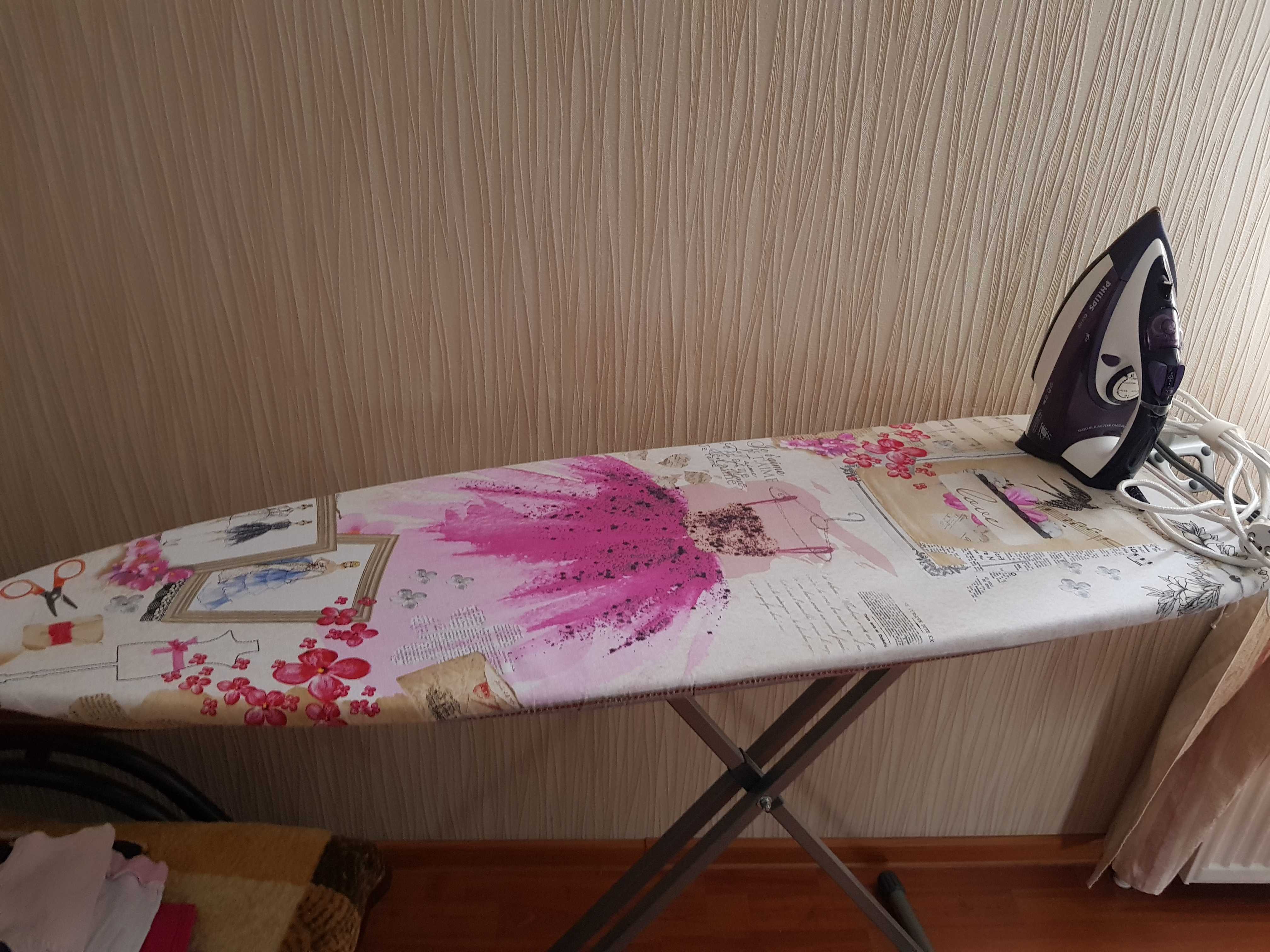 Фотография покупателя товара Чехол для гладильной доски Nika, 129×51 см, с поролоном, рисунок МИКС - Фото 16