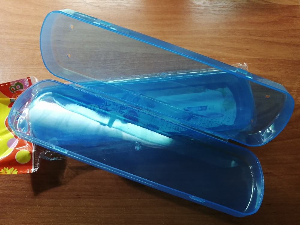 Фотография покупателя товара Футляр для зубной щётки и пасты, 21×6×3 см, цвет МИКС - Фото 1