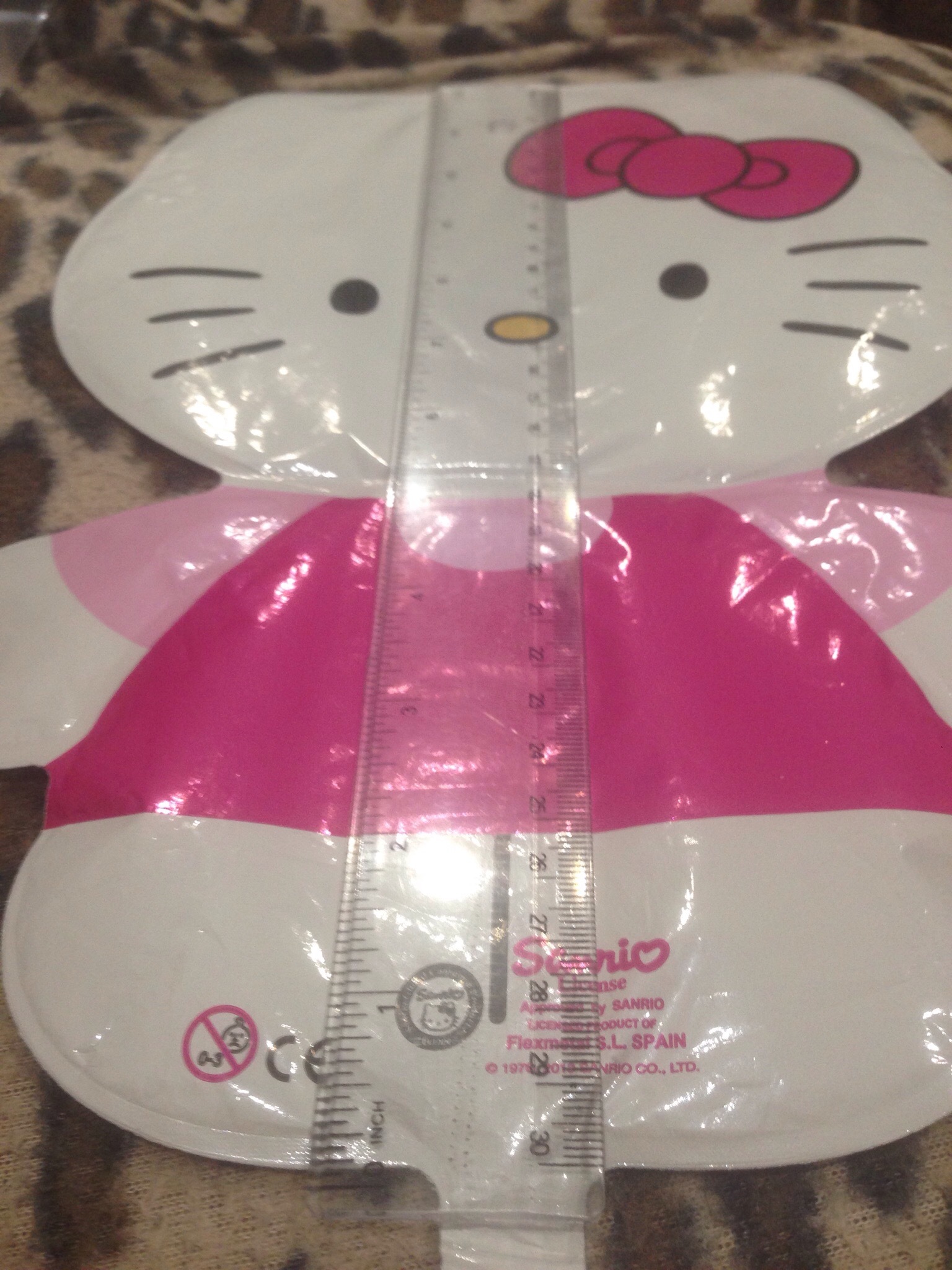 Фотография покупателя товара Шар фольгированный 12" Hello Kitty для палочки - Фото 2