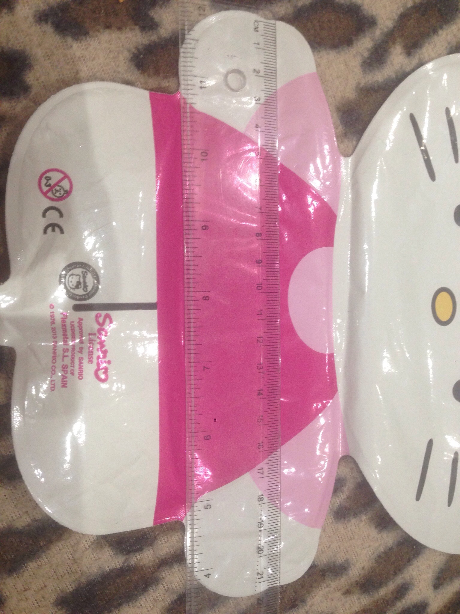 Фотография покупателя товара Шар фольгированный 12" Hello Kitty для палочки - Фото 3