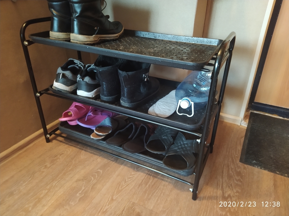Фотография покупателя товара Лоток для обуви, 70×37 см, цвет чёрный - Фото 27